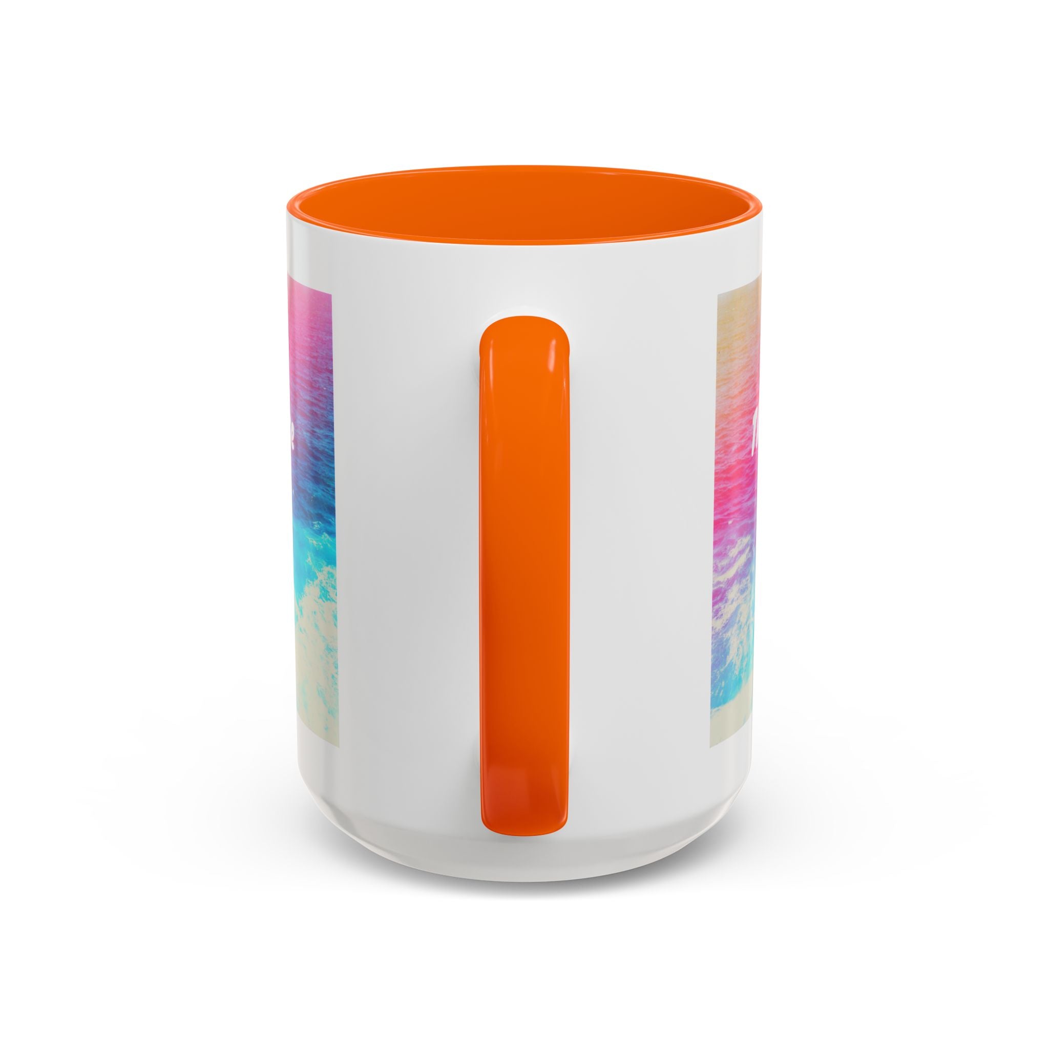 Ocean Background Future Is Bright Accent Coffee Mug (11, 15oz)