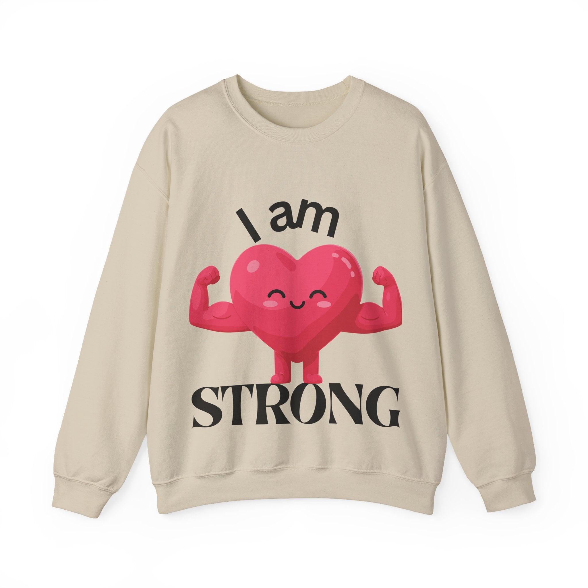 I Am Strong Heart Crewneck Sweatshirt