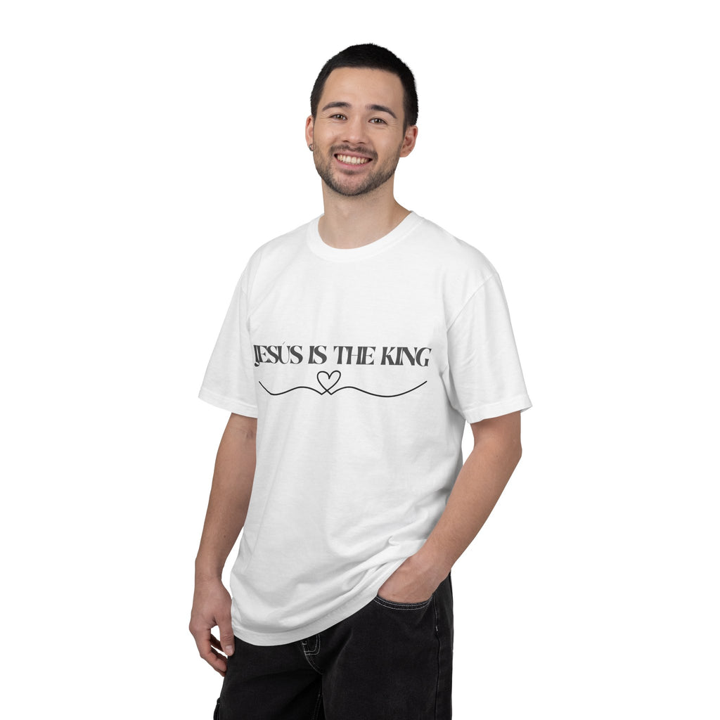 Jesus Is The King T-Shirt — Christian Faith Tee with Heart Accent