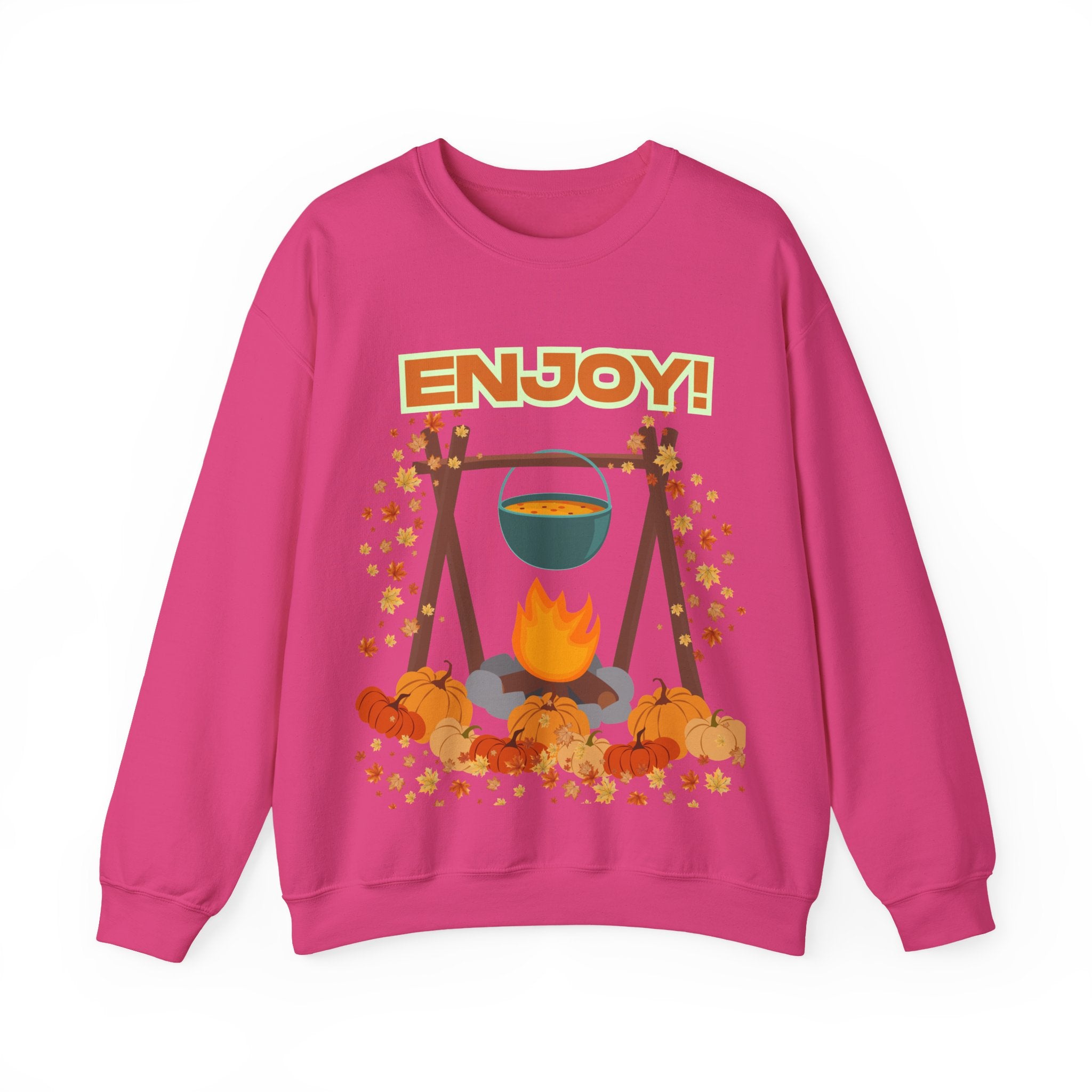 Cozy Campfire Sweatshirt, Fall Apparel, Autumn Outing Gear, Unisex Crewneck, Chill Vibes, Perfect for Bonfires, Thanksgiving
