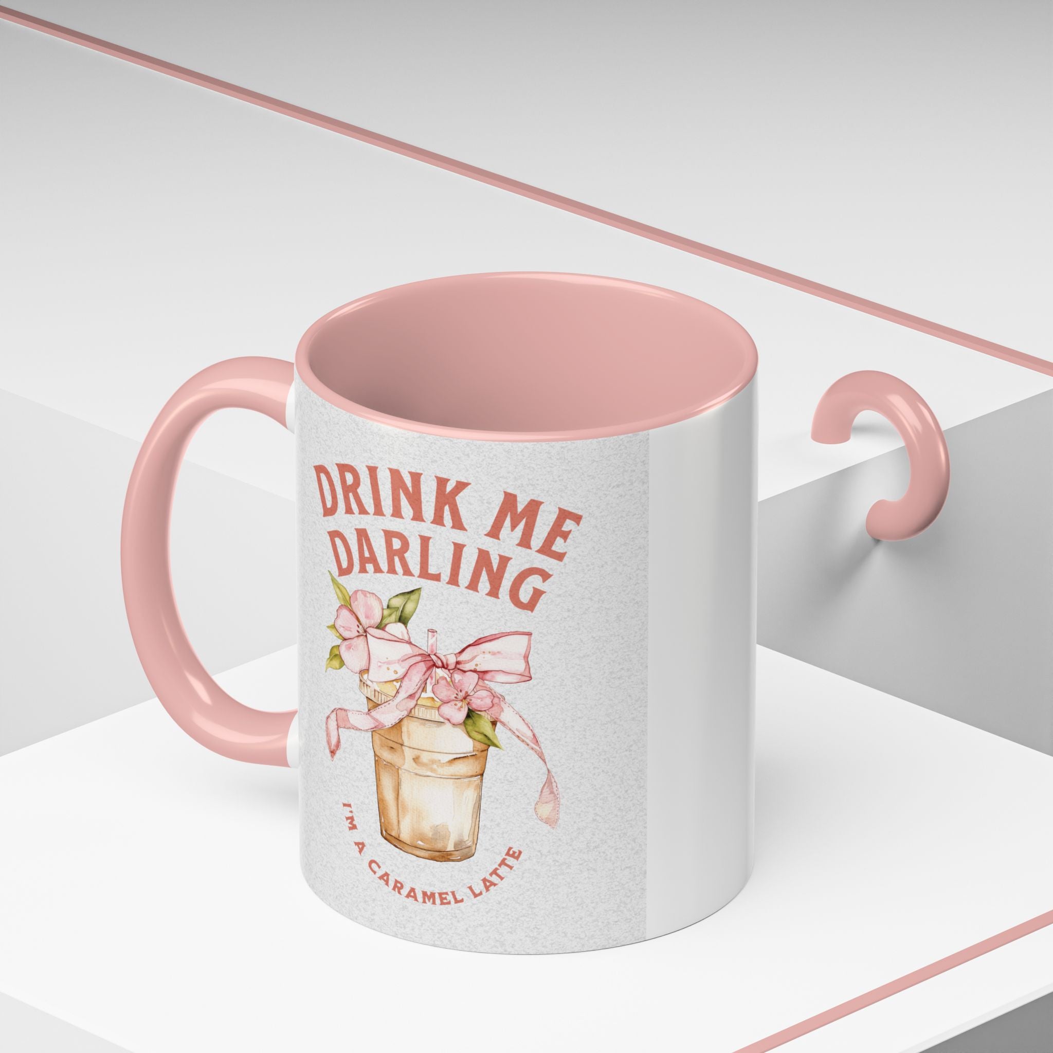 Darling Caramel Latte Coffee Mug - Fun Accent Design for Coffee Lovers