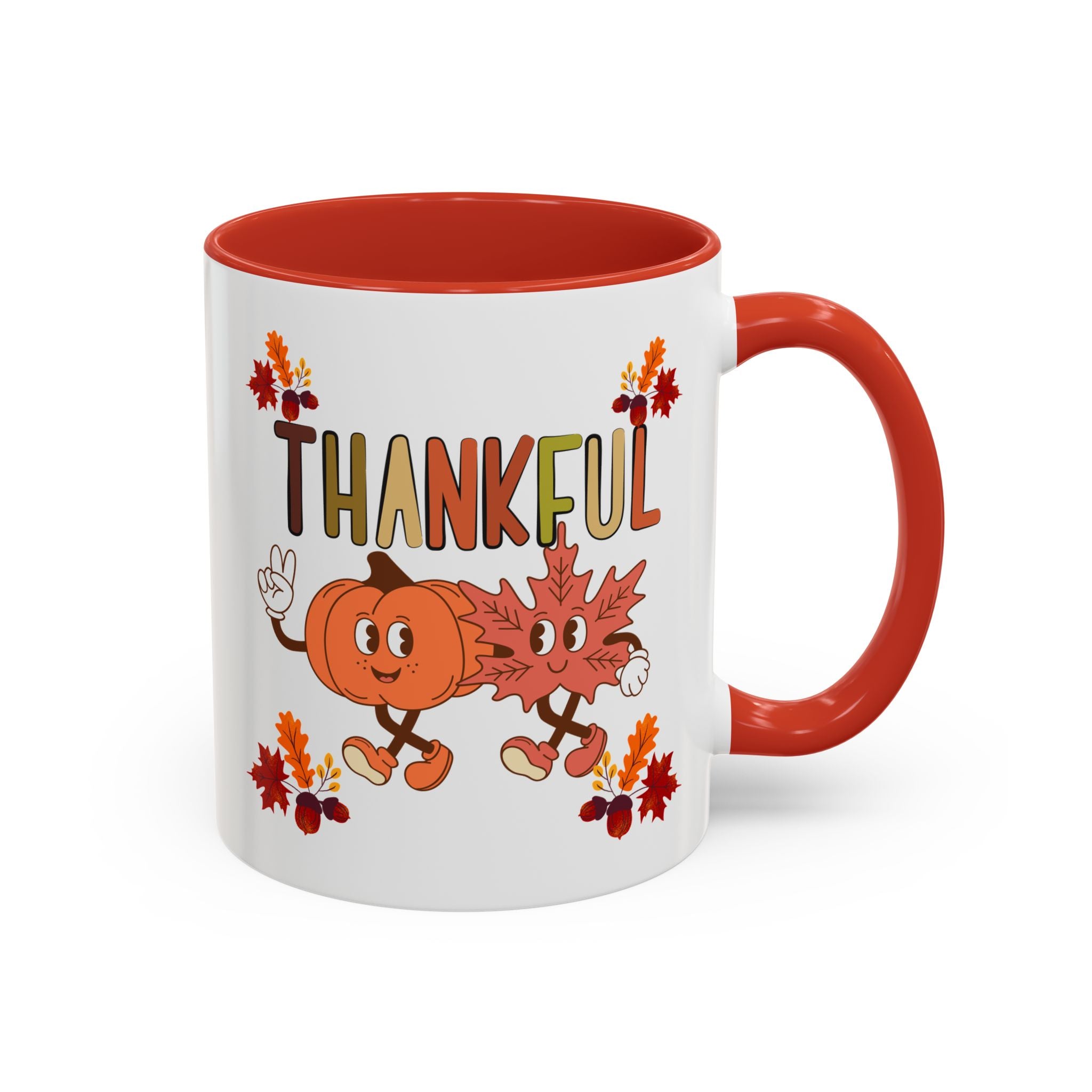 Gratitude Coffee Mug, Thankful Autumn Ceramic Cup, Thanksgiving Gift, Seasonal Drinkware, Fall Decor