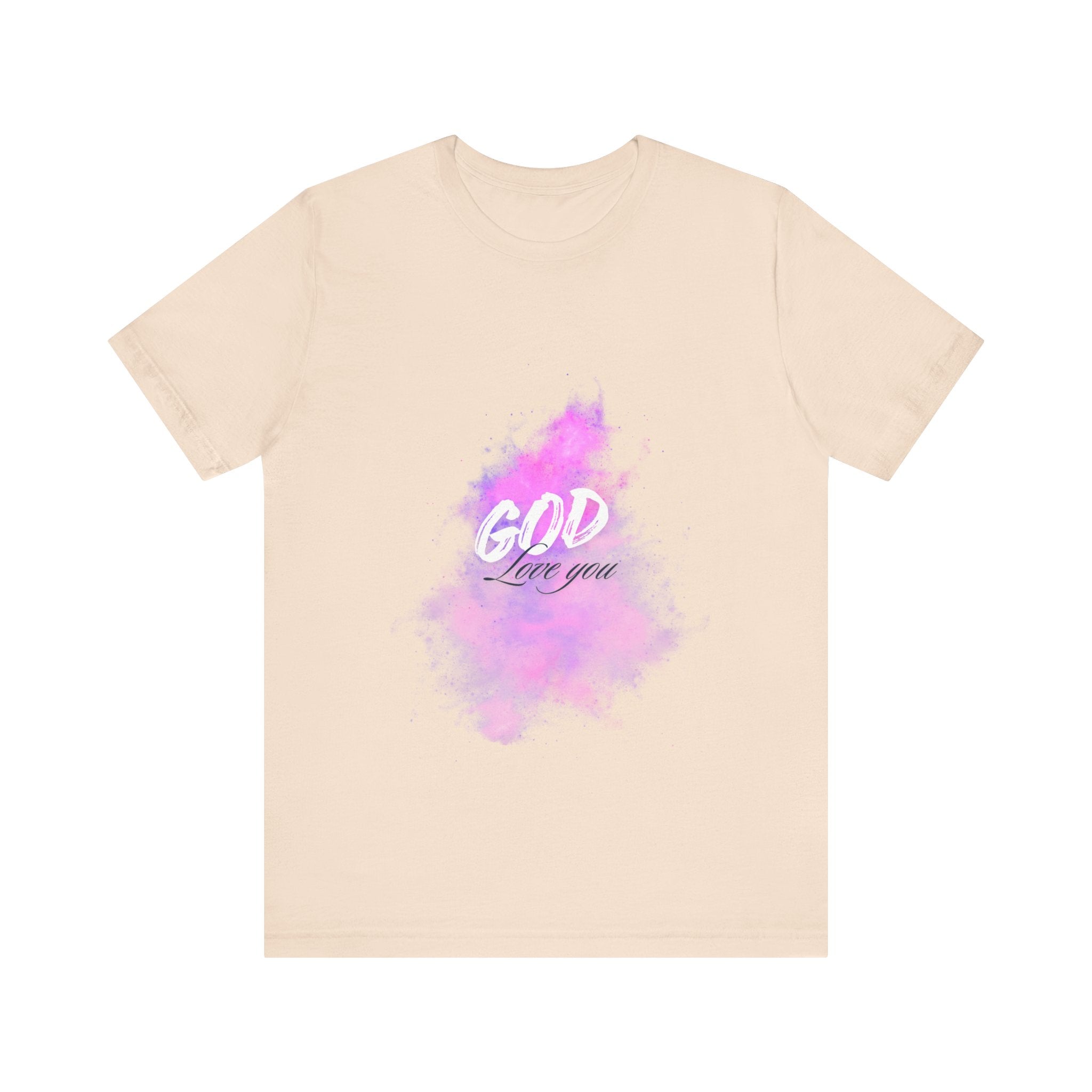 God Love You Tee - Inspirational Short Sleeve Shirt, Faith-Based Gift, Christian Apparel, Motivational T-Shirt, Perfect for Worship