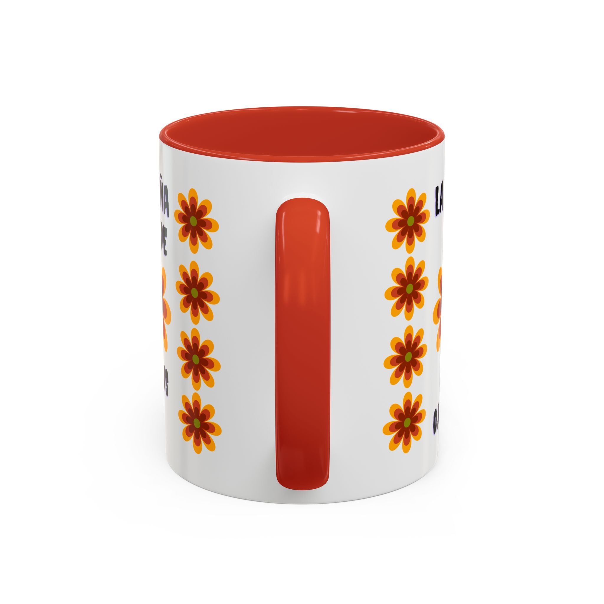 Bright Floral Accent Coffee Mug for Gifts, Home Decor, Coffee Lovers, Spanish Quote, Perfect for Special Occasions