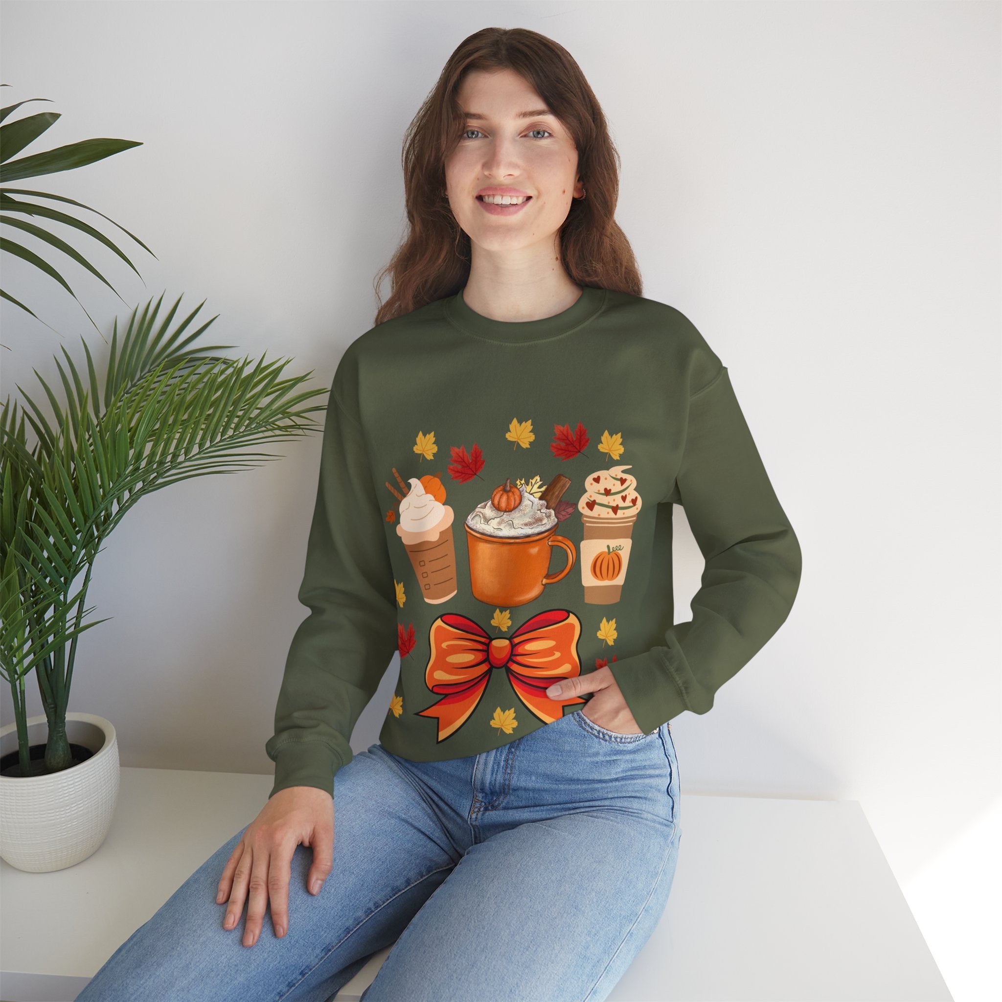 Autumn Vibes Sweatshirt, Cozy Crewneck for Fall, Pumpkin Spice Sweatshirt, Cute Gift for Thanksgiving, Warm Fashion Statement