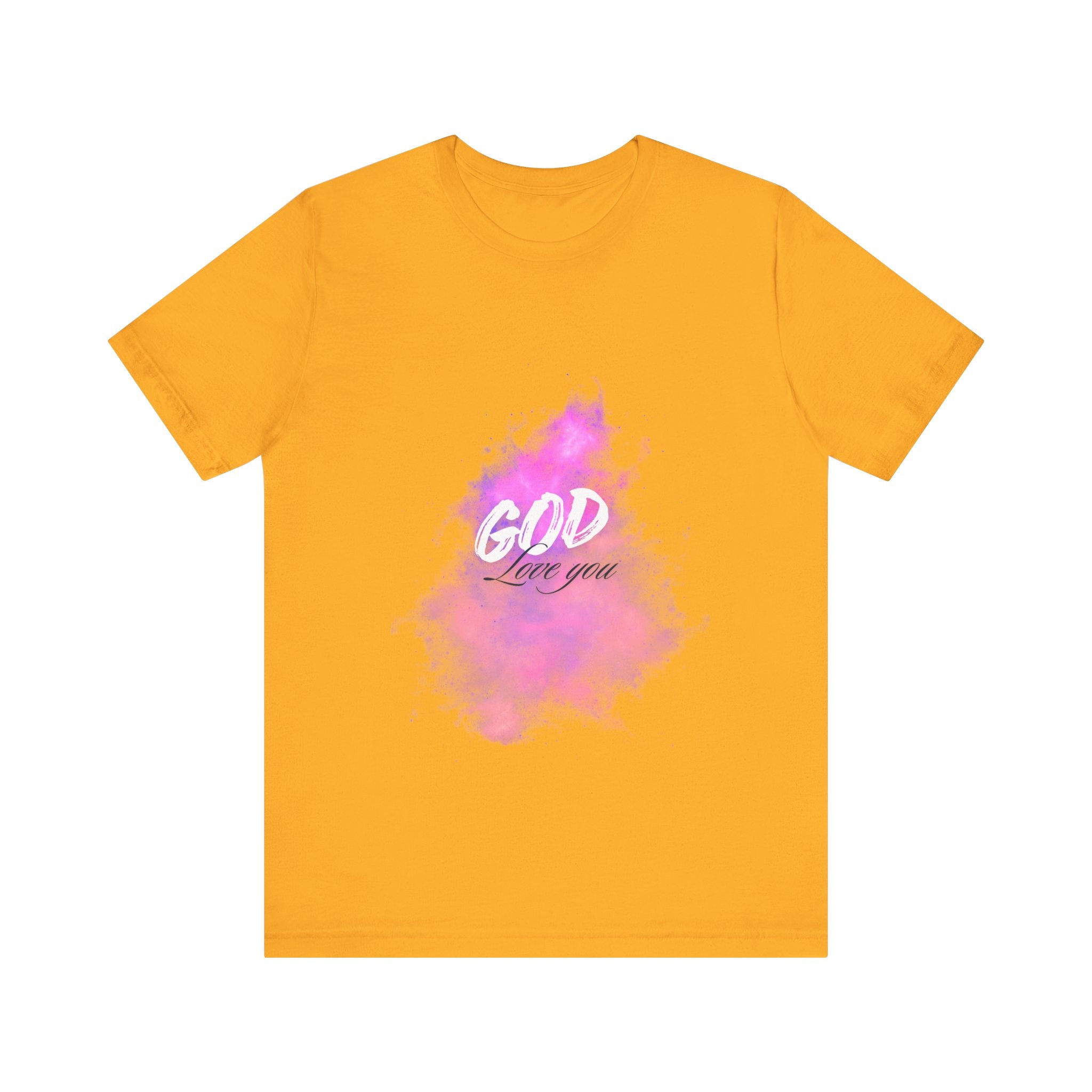 God Love You Tee - Inspirational Short Sleeve Shirt, Faith-Based Gift, Christian Apparel, Motivational T-Shirt, Perfect for Worship