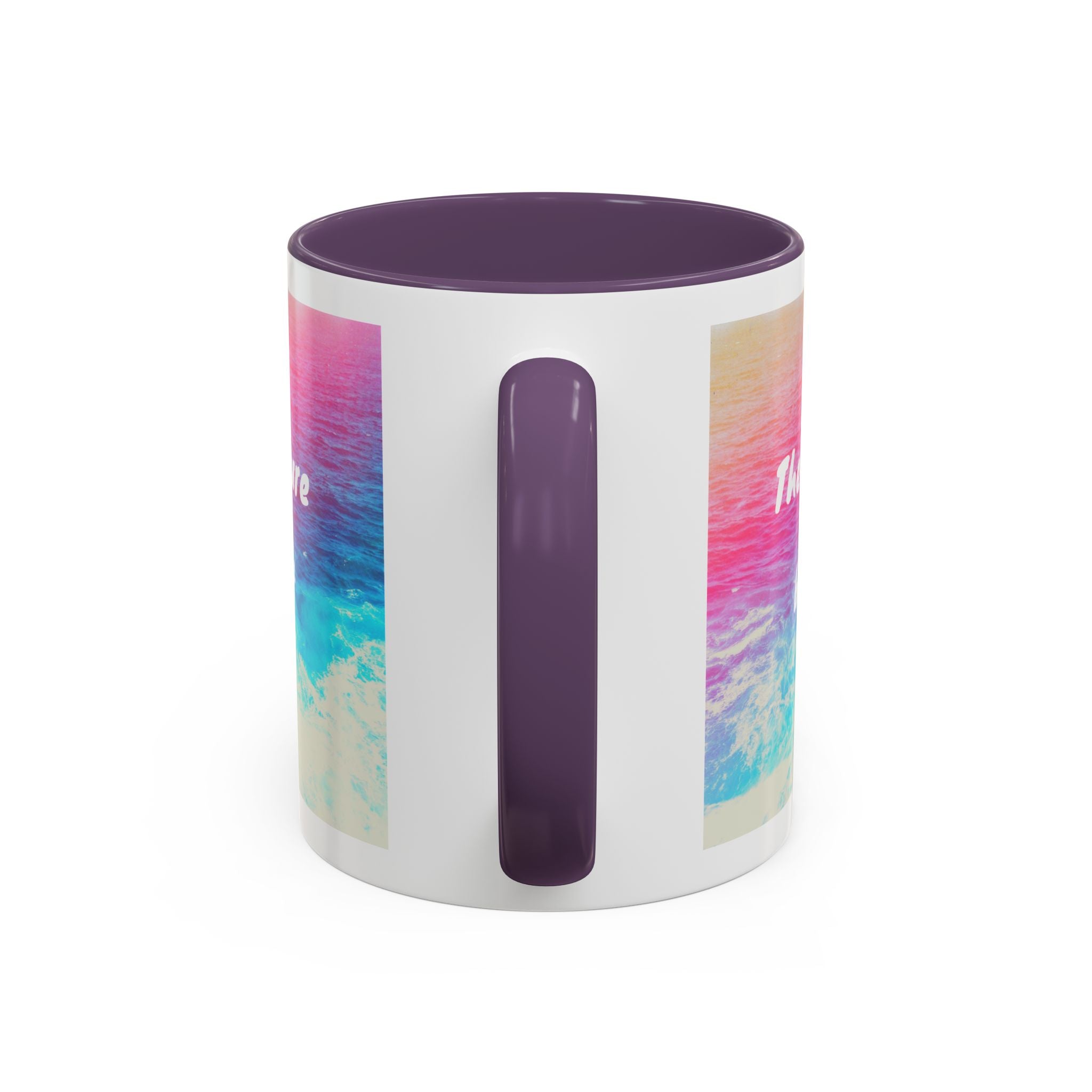Ocean Background Future Is Bright Accent Coffee Mug (11, 15oz)