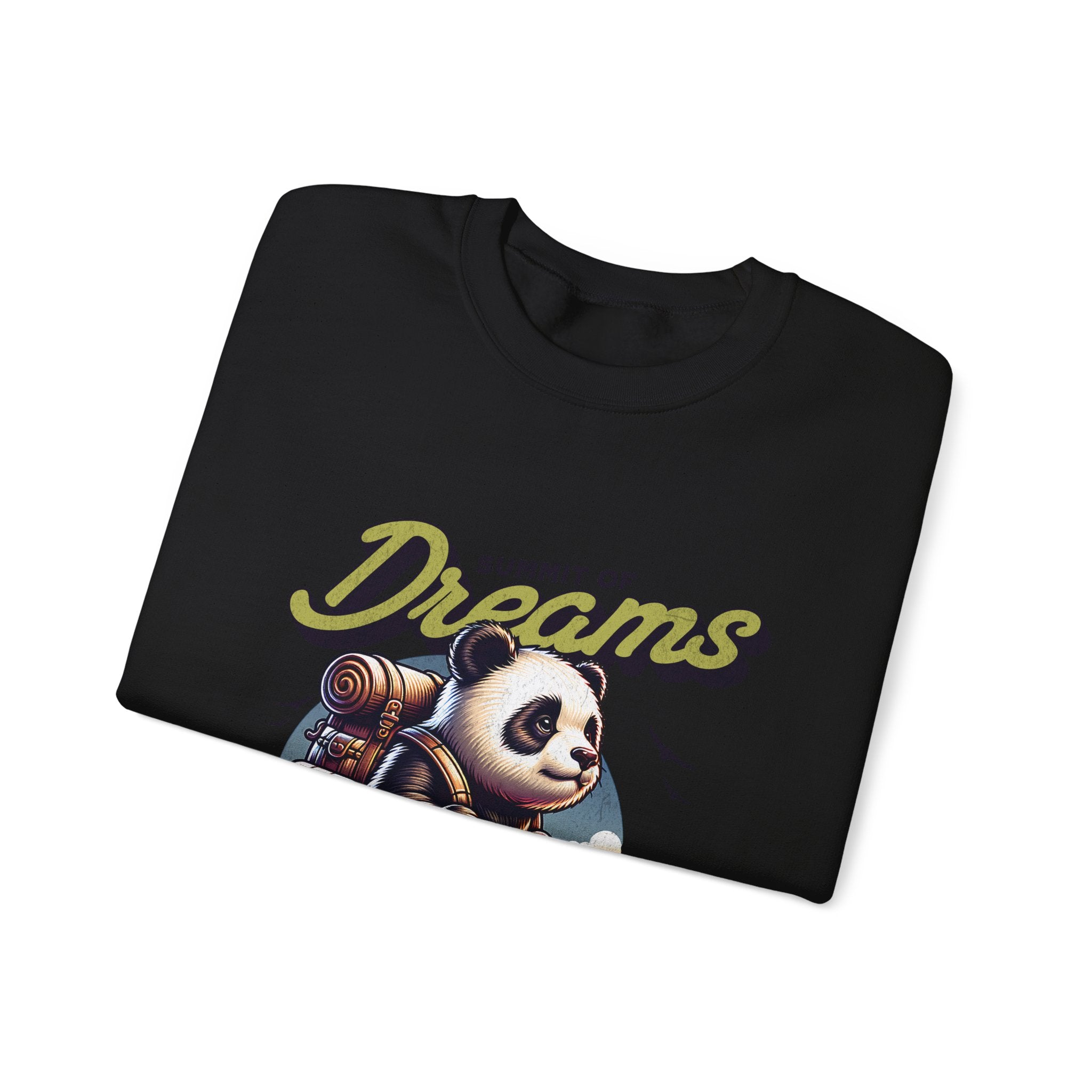 Cozy Panda Adventure Sweatshirt | Summit of Dreams Crewneck for Outdoor Enthusiasts, Gift for Nature Lovers, Unisex Sweatshirt