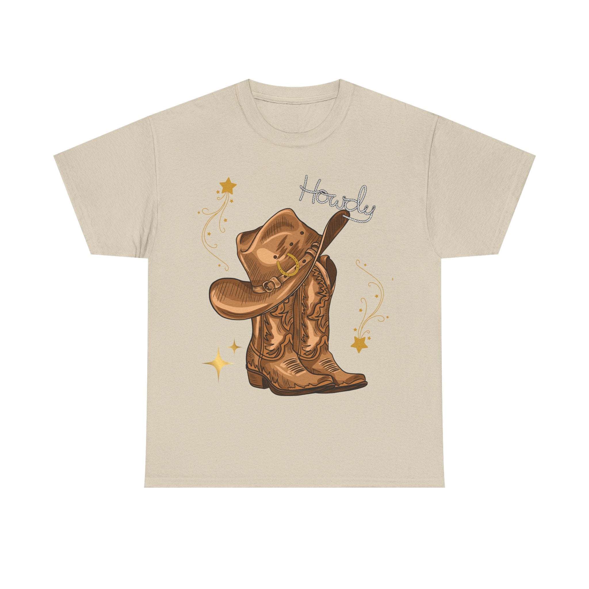 Howdy Cowboy Tee, Western Style Shirt, Unisex Cotton T-Shirt, Country Music Apparel, Rodeo Gift, Casual Everyday Wear