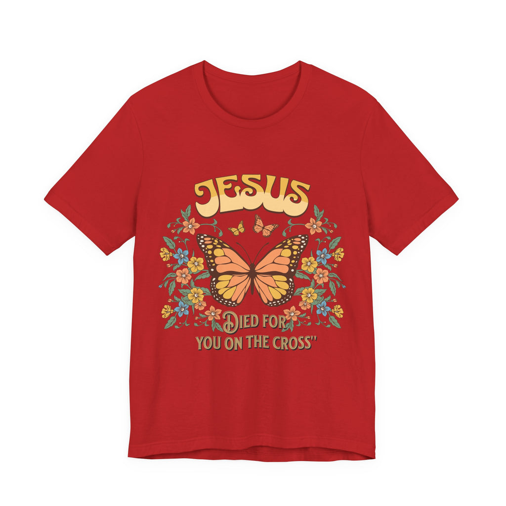 Jesus Butterfly Tee, Vintage Inspired Christian Unisex T-Shirt, Faith Apparel, Religious Gift, Casual Wear