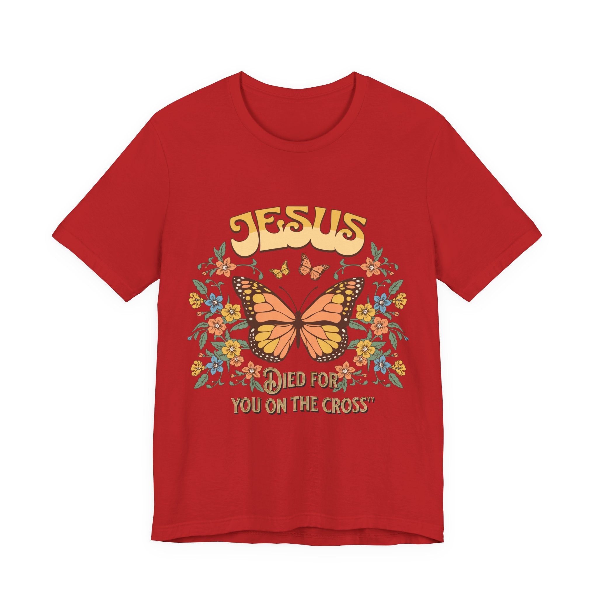 Jesus Butterfly Tee, Vintage Inspired Christian Unisex T-Shirt, Faith Apparel, Religious Gift, Casual Wear