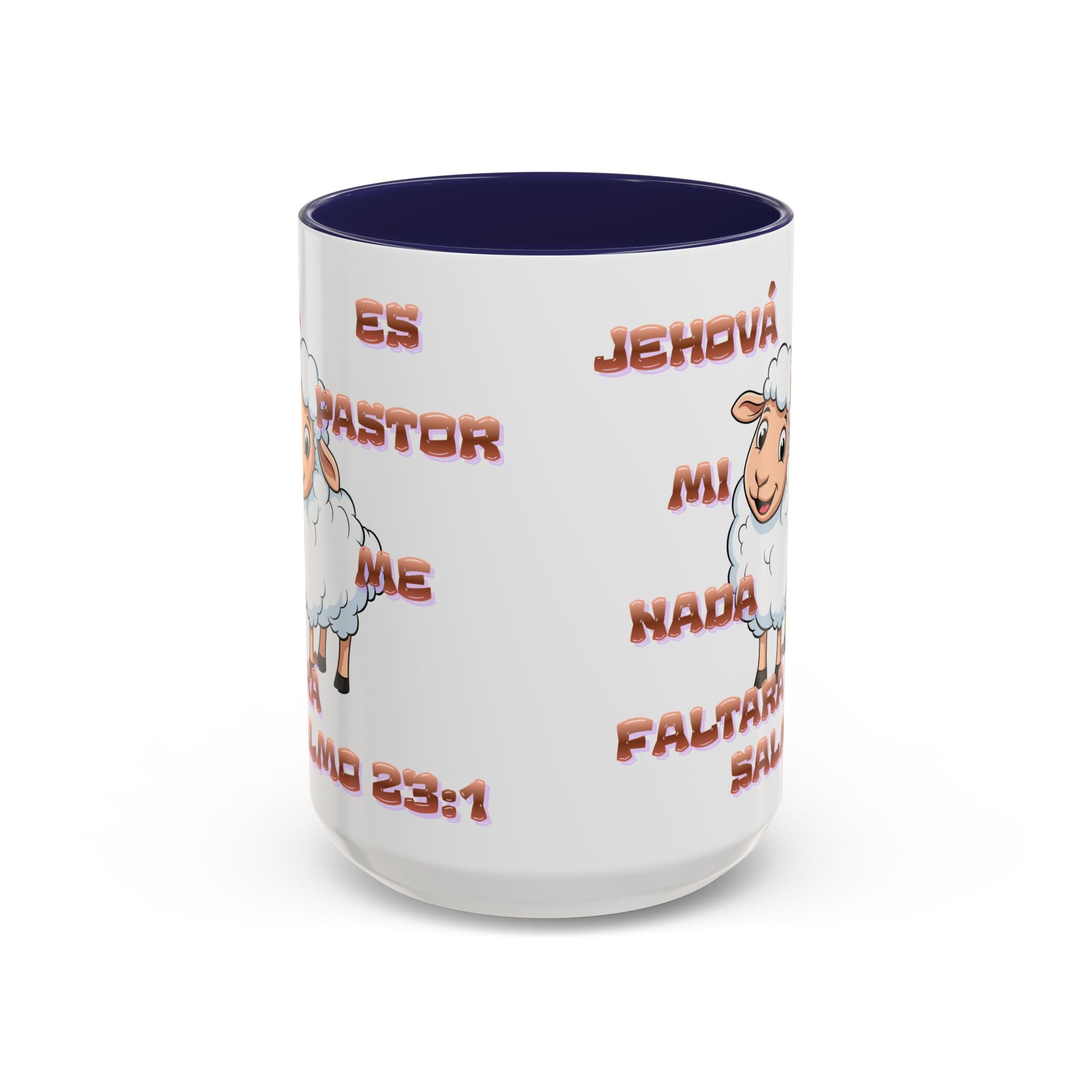 Jehová Es Mi Pastor Coffee Mug — Salmo 23:1 Spanish Christian Accent Mug