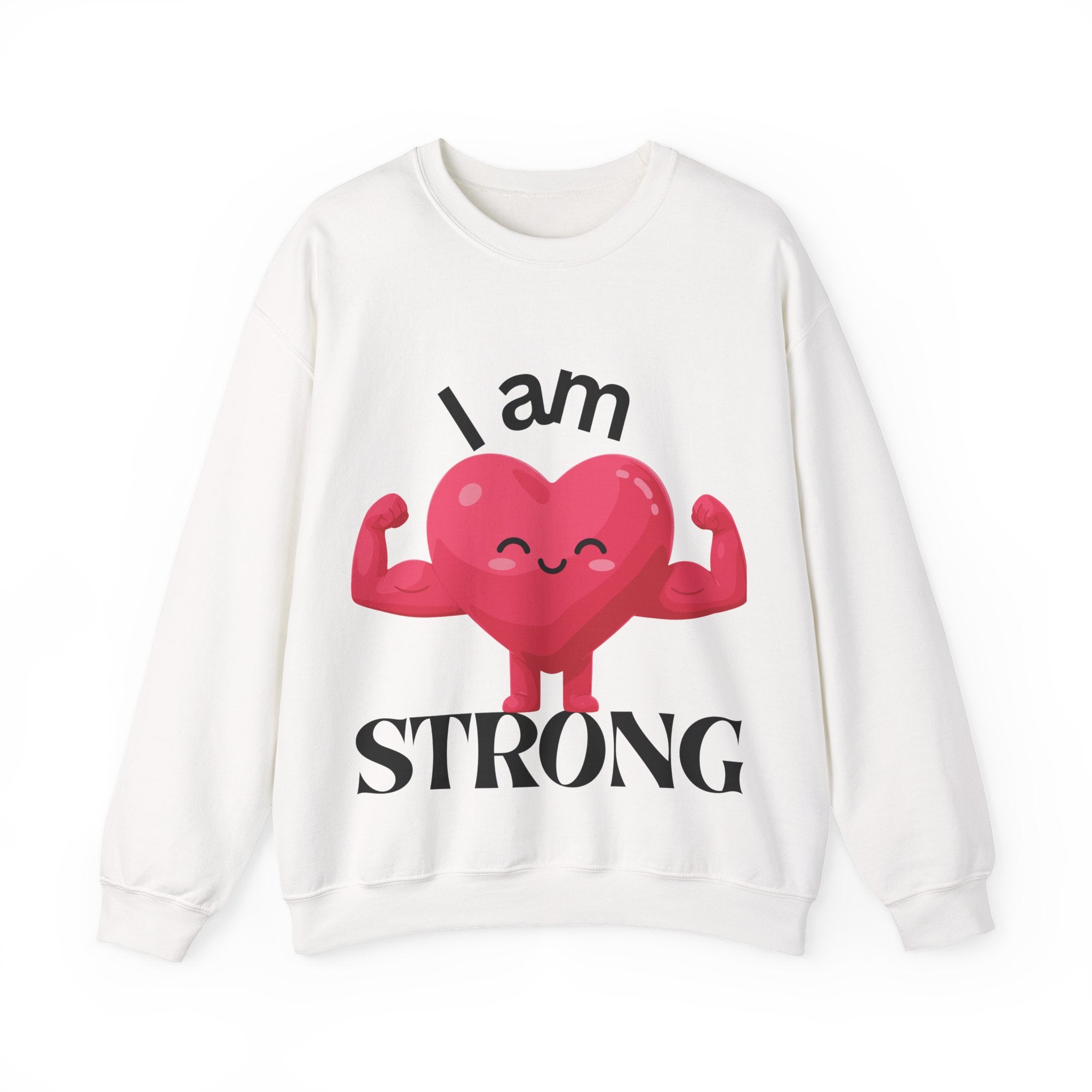 I Am Strong Heart Crewneck Sweatshirt