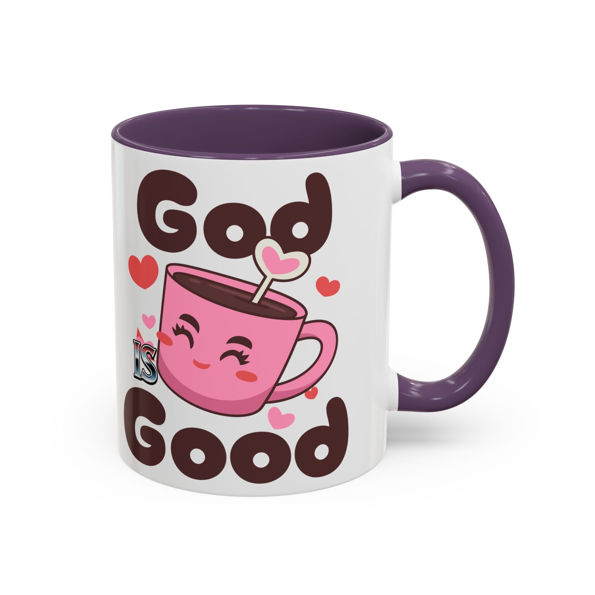 Cute God is Good Coffee Mug | Love Inspired Drinkware for Coffee Lovers, Gift for Friends, Anniversaries, Home Decor, Faith-Based Gifts
