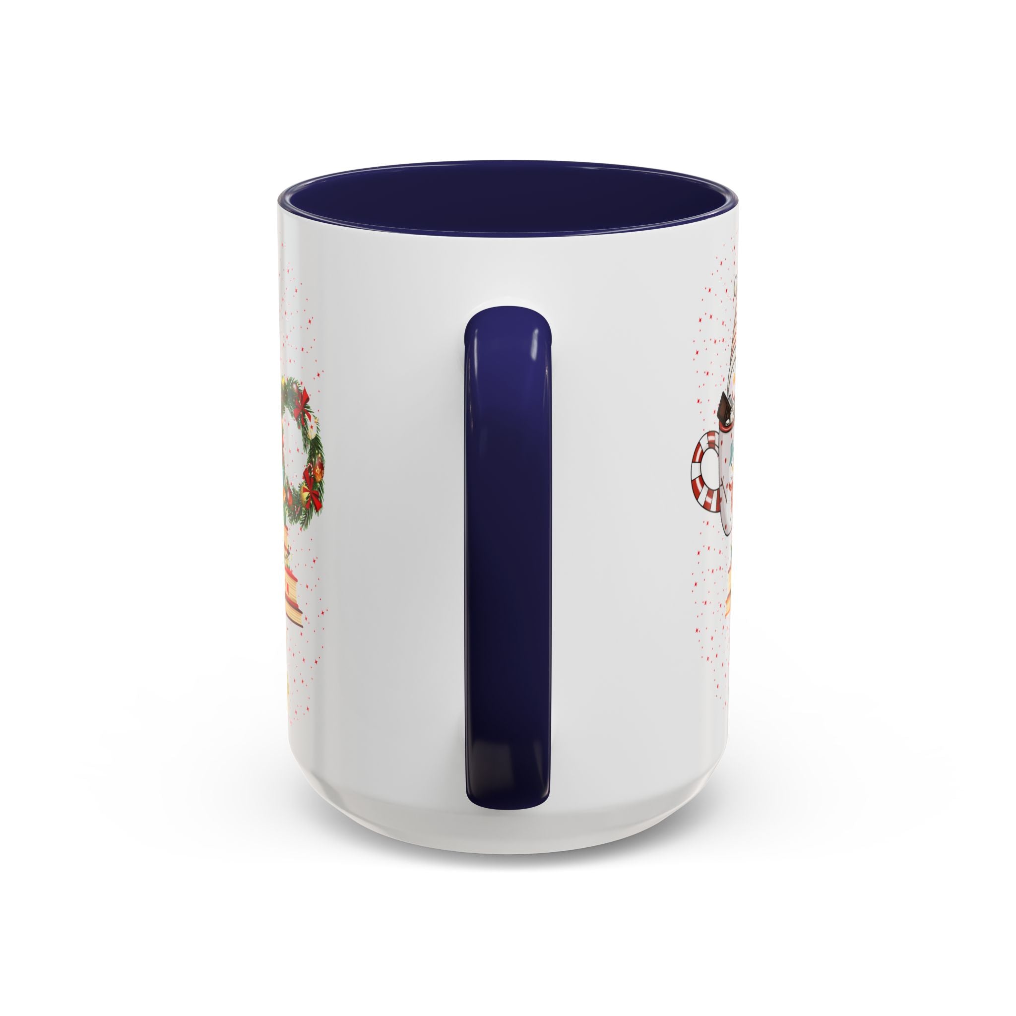 Christmas Book Tree Coffee Mug — Merry Christmas Accent Mug (11/15oz)