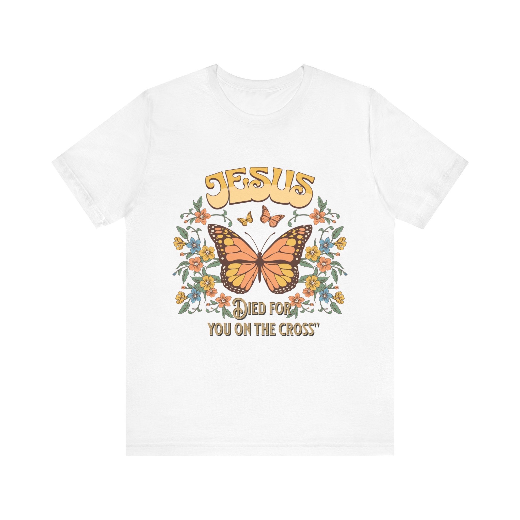 Jesus Butterfly Tee, Vintage Inspired Christian Unisex T-Shirt, Faith Apparel, Religious Gift, Casual Wear
