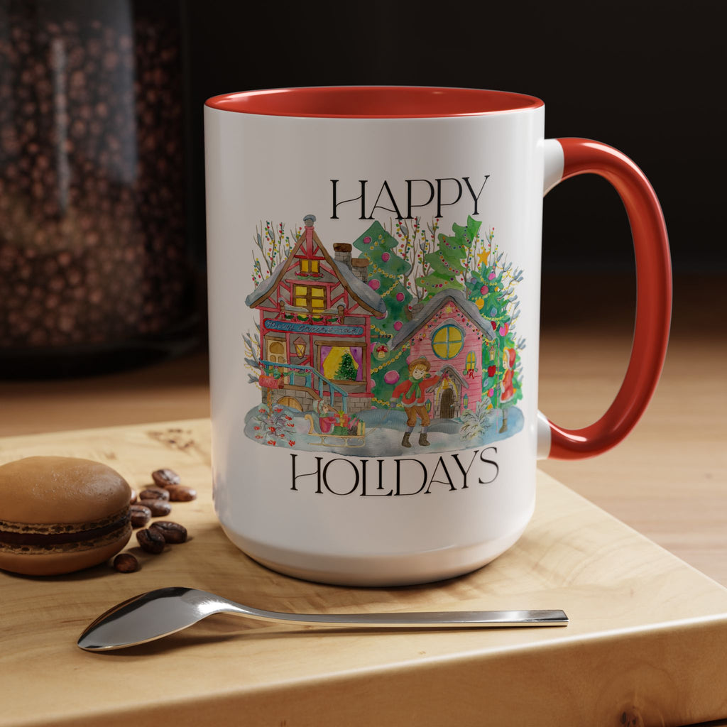 Festive Holiday Coffee Mug - Perfect Gift for Christmas, Winter Decor, Cozy Home Vibe, Holiday Gatherings, Cheerful Sips