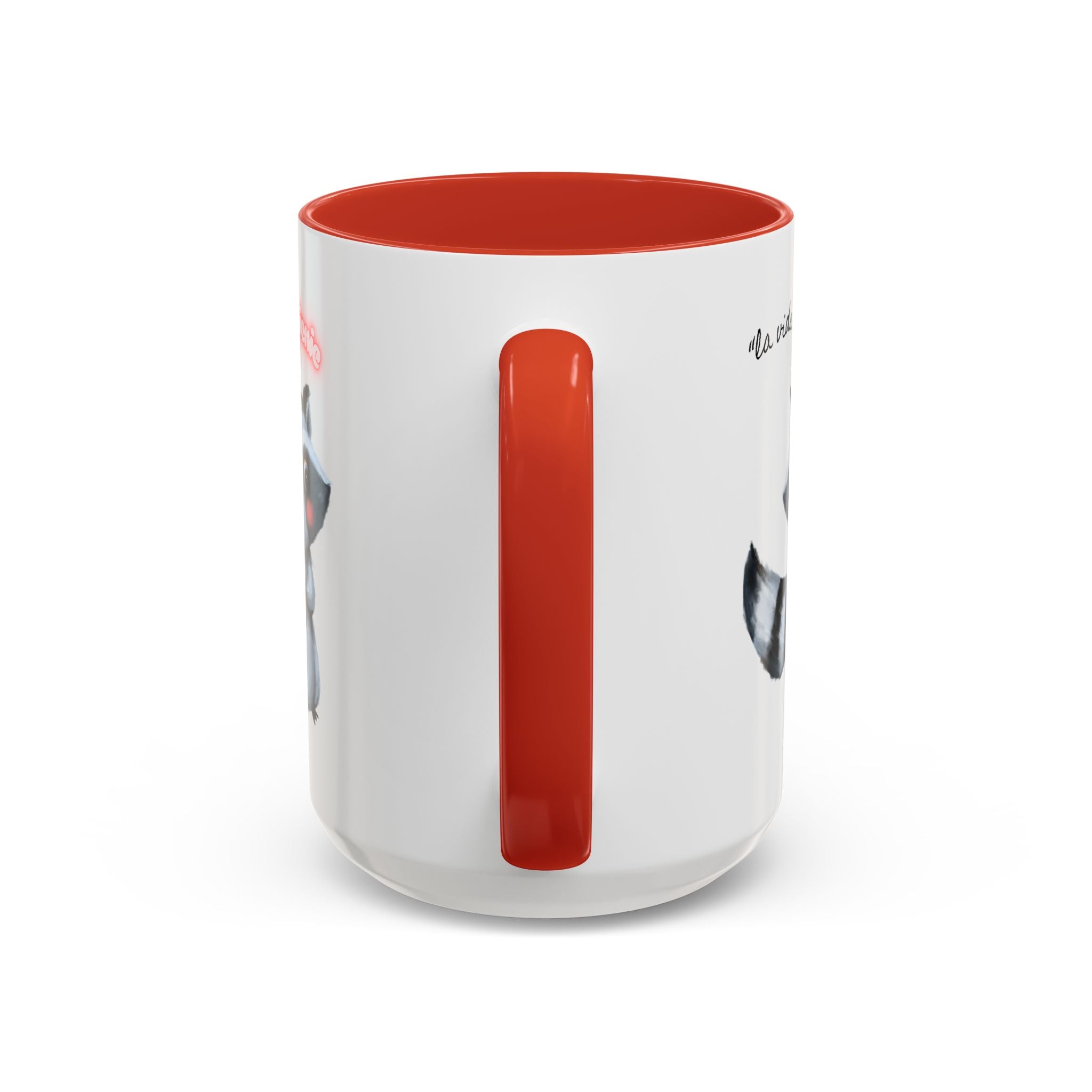 Raccoon-Themed Accent Coffee Mug | Cute Animal Mug for Home, Gift for Coffee Lovers, Nature Lovers, Birthday, Celebrate Life