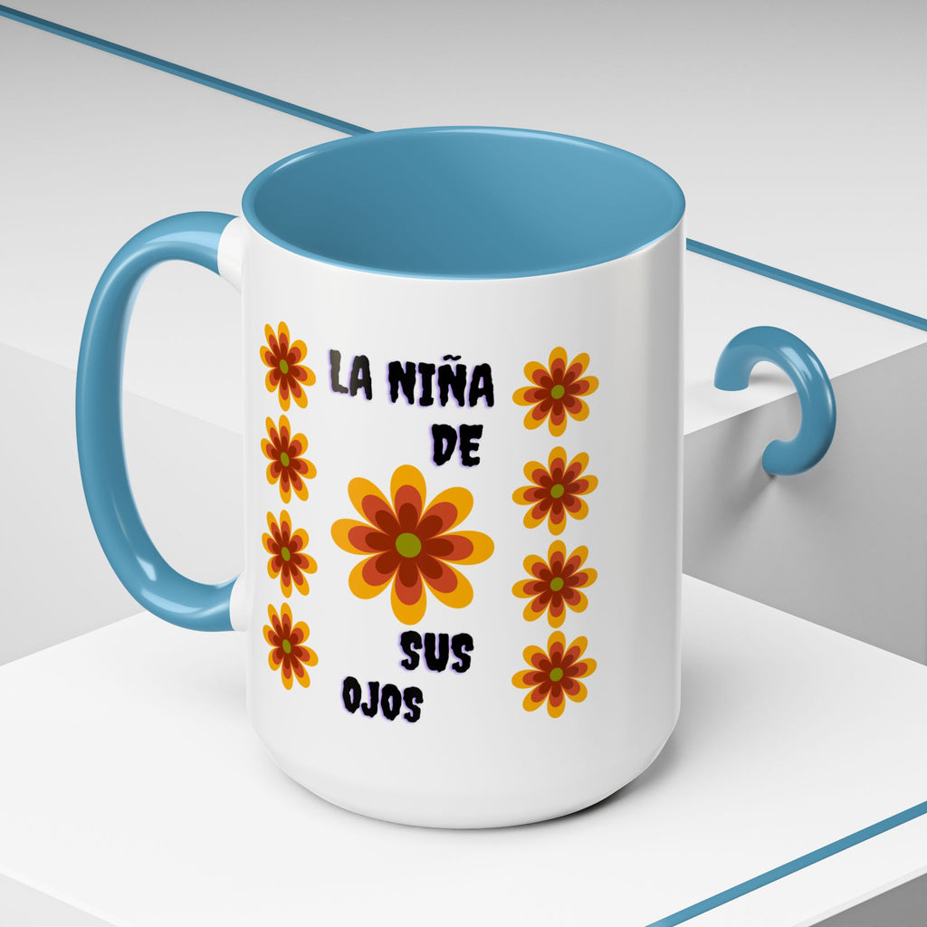 Bright Floral Accent Coffee Mug for Gifts, Home Decor, Coffee Lovers, Spanish Quote, Perfect for Special Occasions