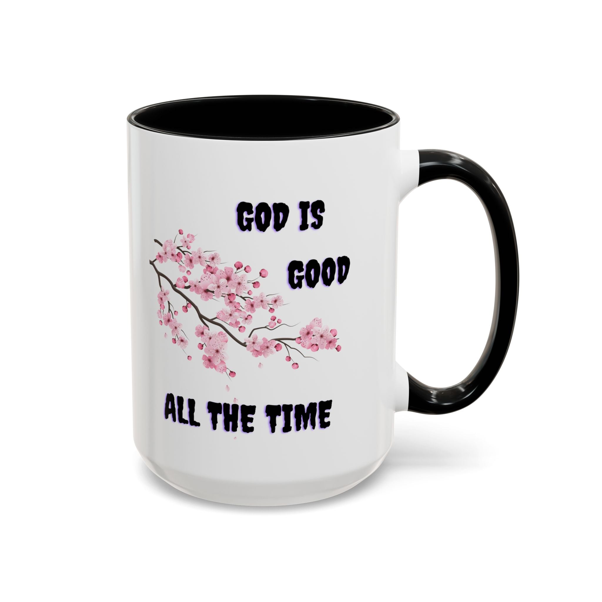 Inspirational Coffee Mug - God is Good, Floral Design, Gift for Faith Friends, Perfect for Mother's Day, Church Gatherings, Daily Motivation