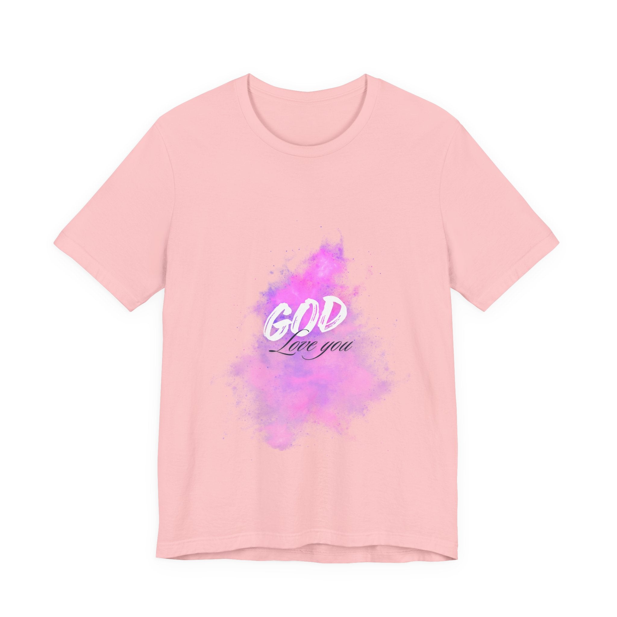 God Love You Tee - Inspirational Short Sleeve Shirt, Faith-Based Gift, Christian Apparel, Motivational T-Shirt, Perfect for Worship