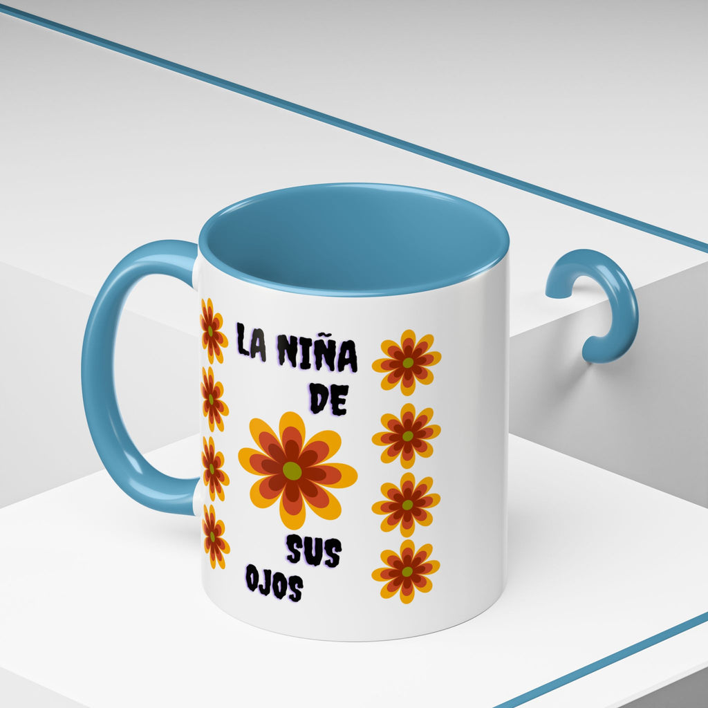Bright Floral Accent Coffee Mug for Gifts, Home Decor, Coffee Lovers, Spanish Quote, Perfect for Special Occasions