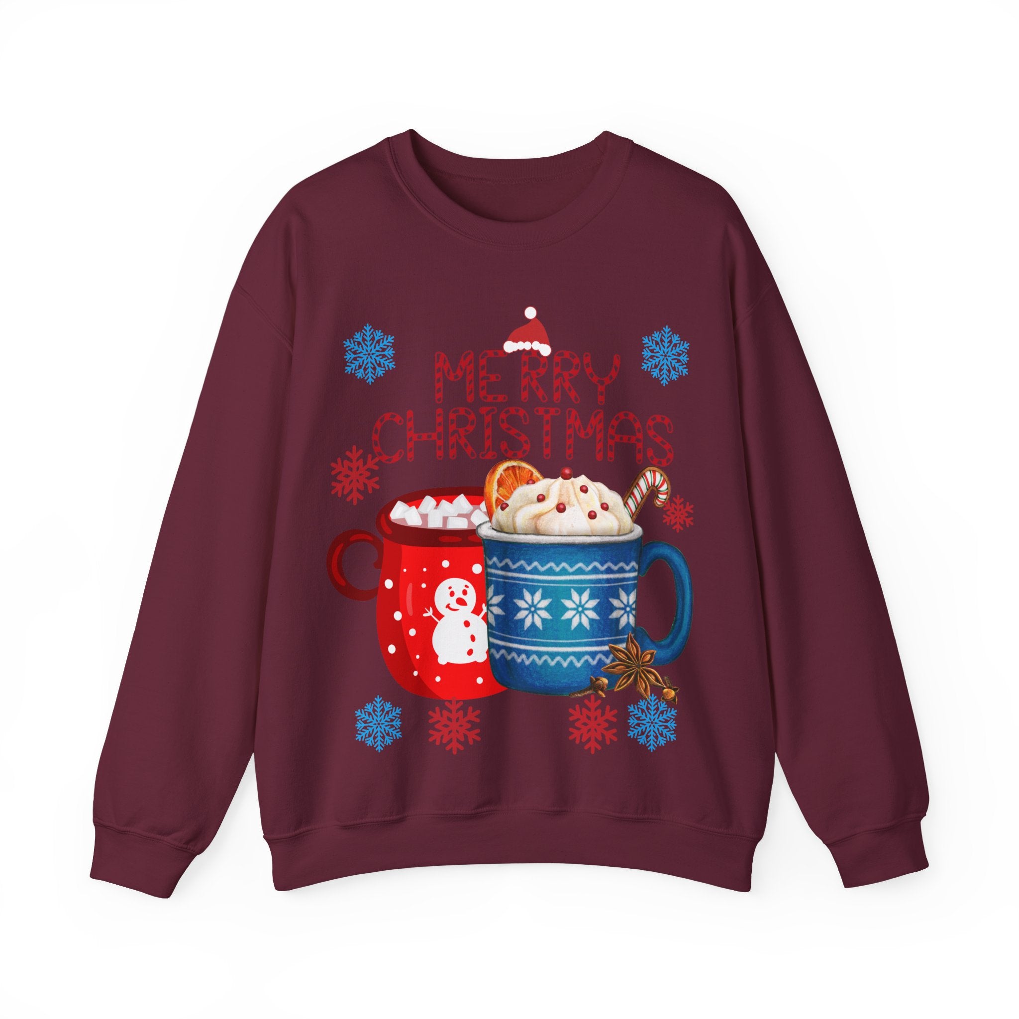Merry Christmas Hot Cocoa Crewneck Sweatshirt