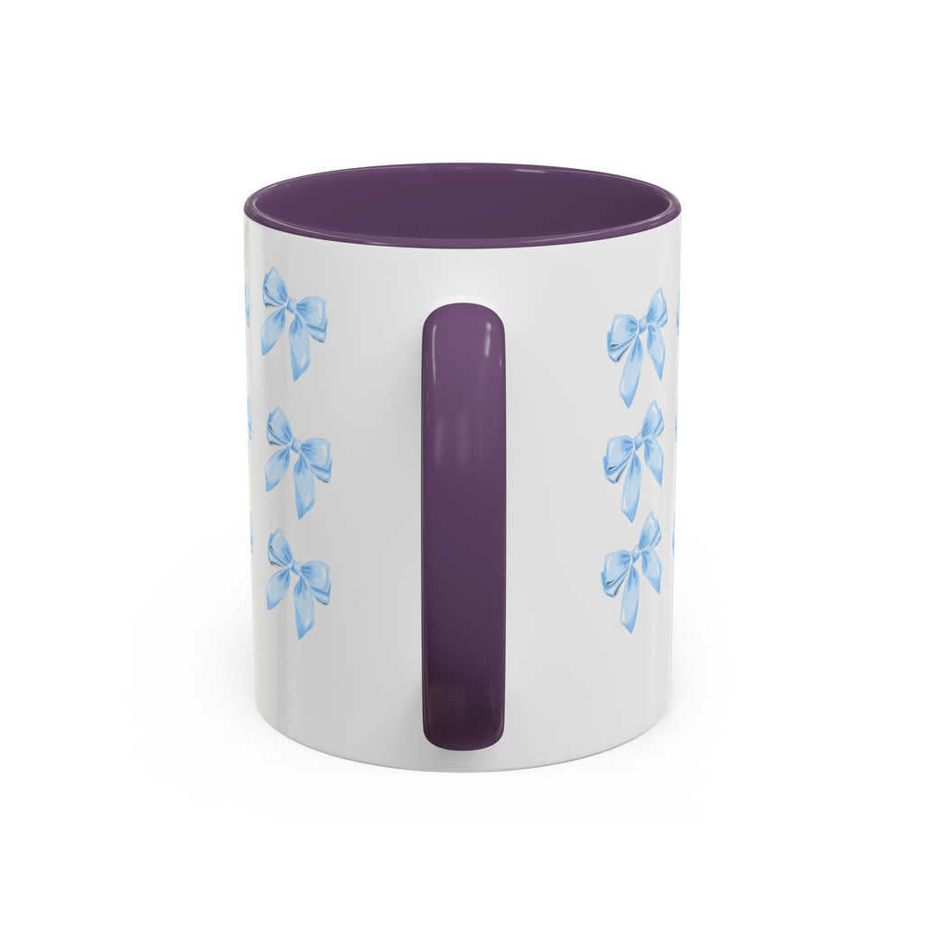 Blue Rose Accent Coffee Mug – Floral Bouquet Design (11/15 oz)
