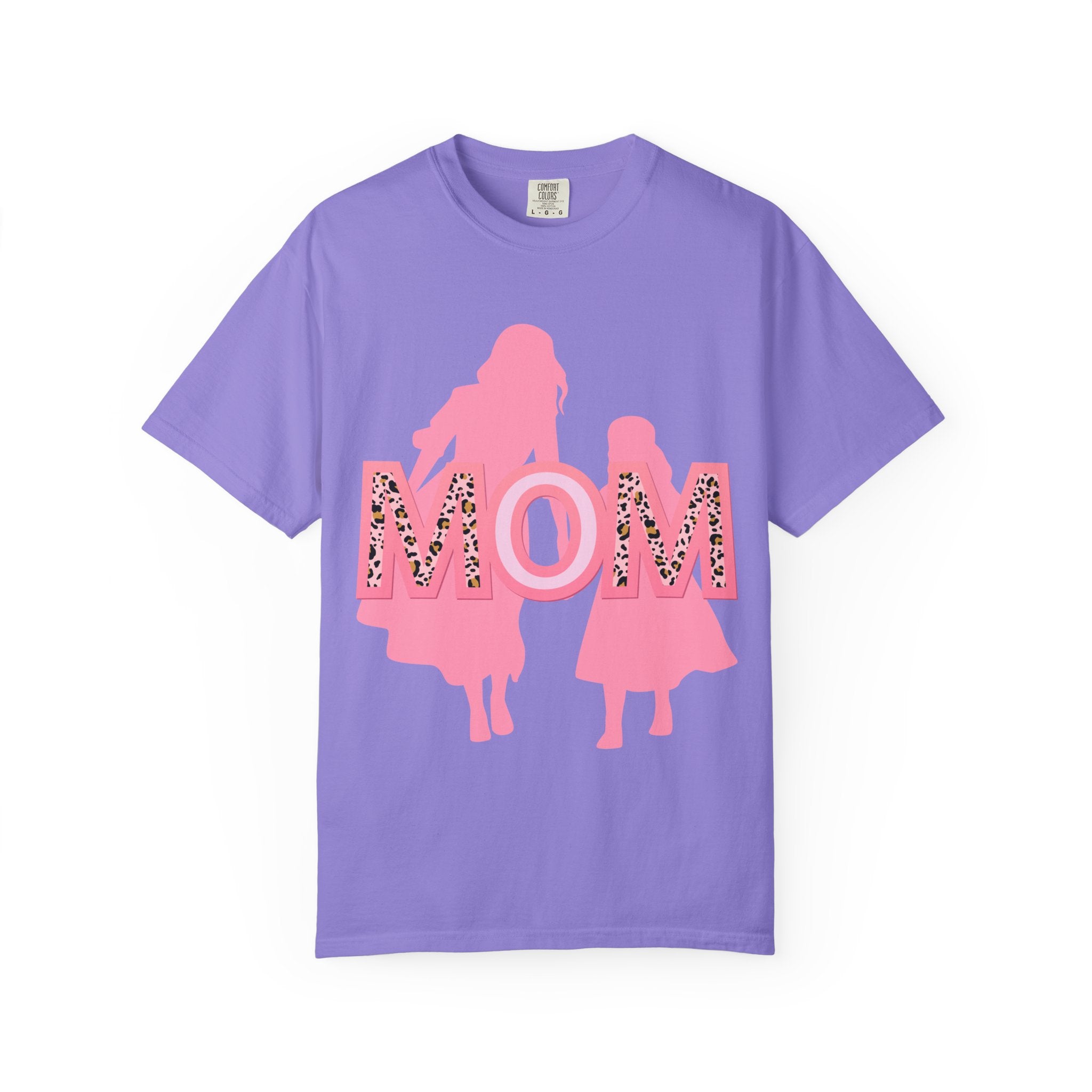 Mom & Me Garment-Dyed T-shirt, Cute Matching Tees, Mother's Day Gift, Family Outing Shirt, Mommy Daughter Outfit, Trendy Casual Wear