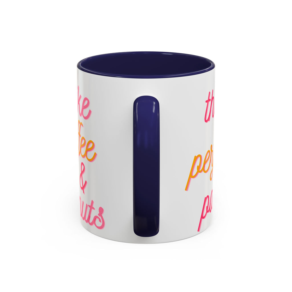 Like Coffee & Donuts Accent Coffee Mug — Cute Donut & Coffee Cup Design (11/15oz)