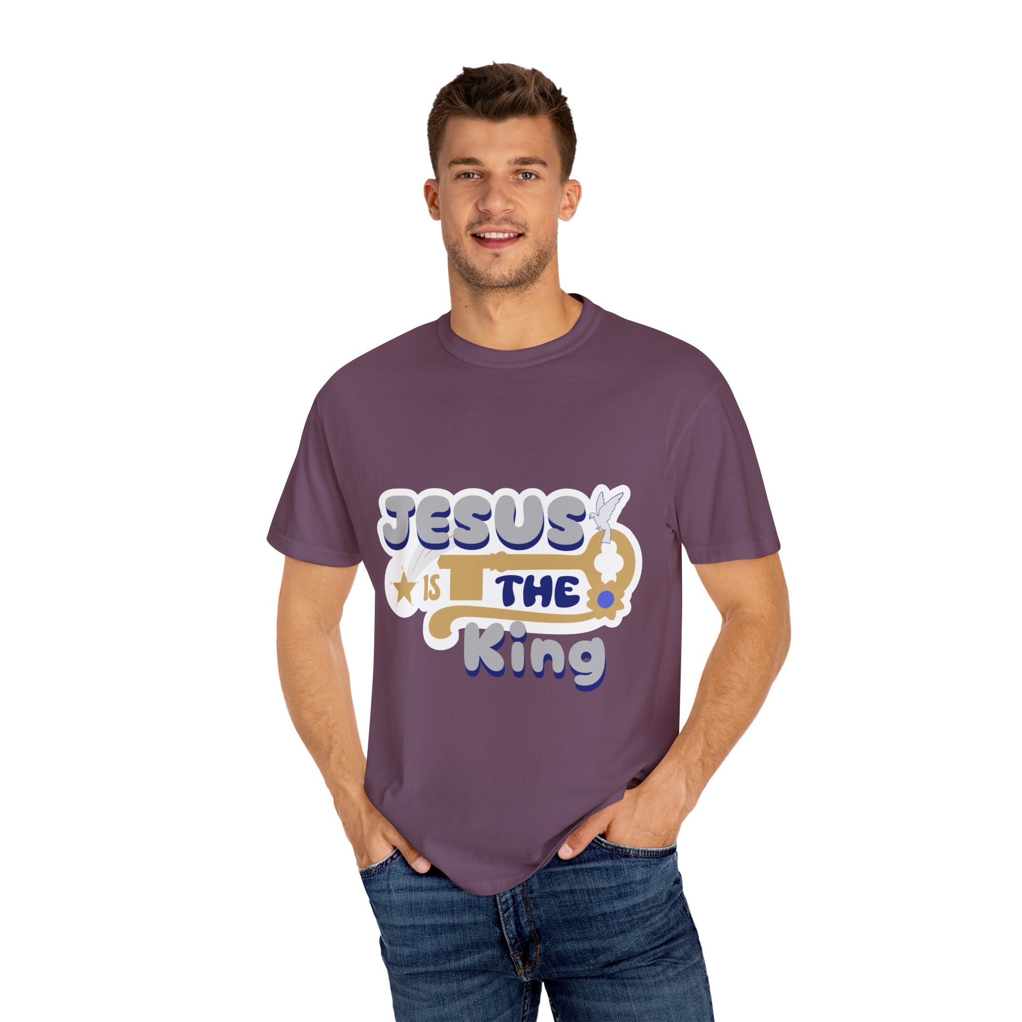 Jesus Is The King T-Shirt — Retro Christian Faith Tee