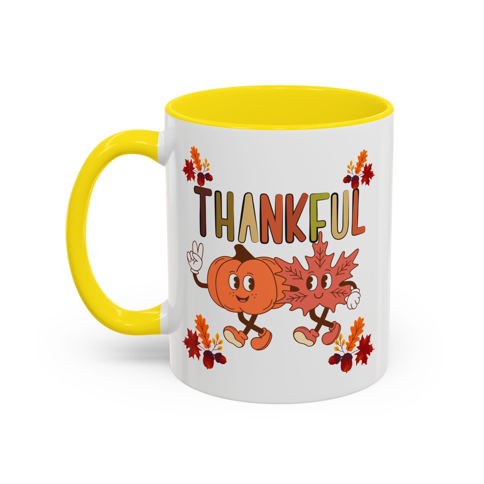 Gratitude Coffee Mug, Thankful Autumn Ceramic Cup, Thanksgiving Gift, Seasonal Drinkware, Fall Decor