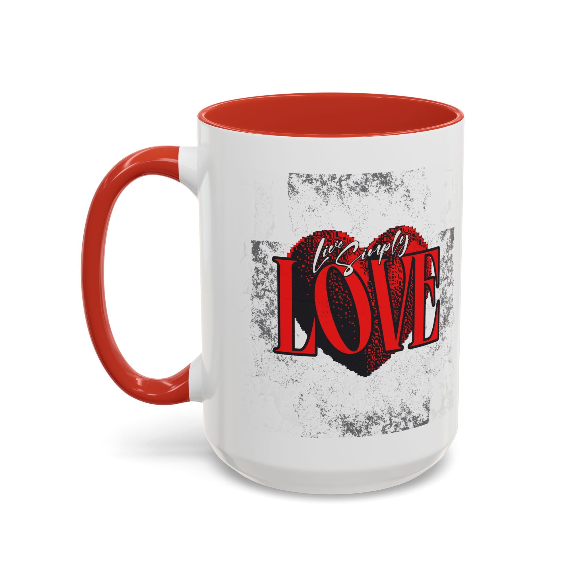 Love Accent Coffee Mug - Perfect Gift for Valentine's Day, Romantic Gift, Heart Mug, Coffee Lovers, Personalized Mug