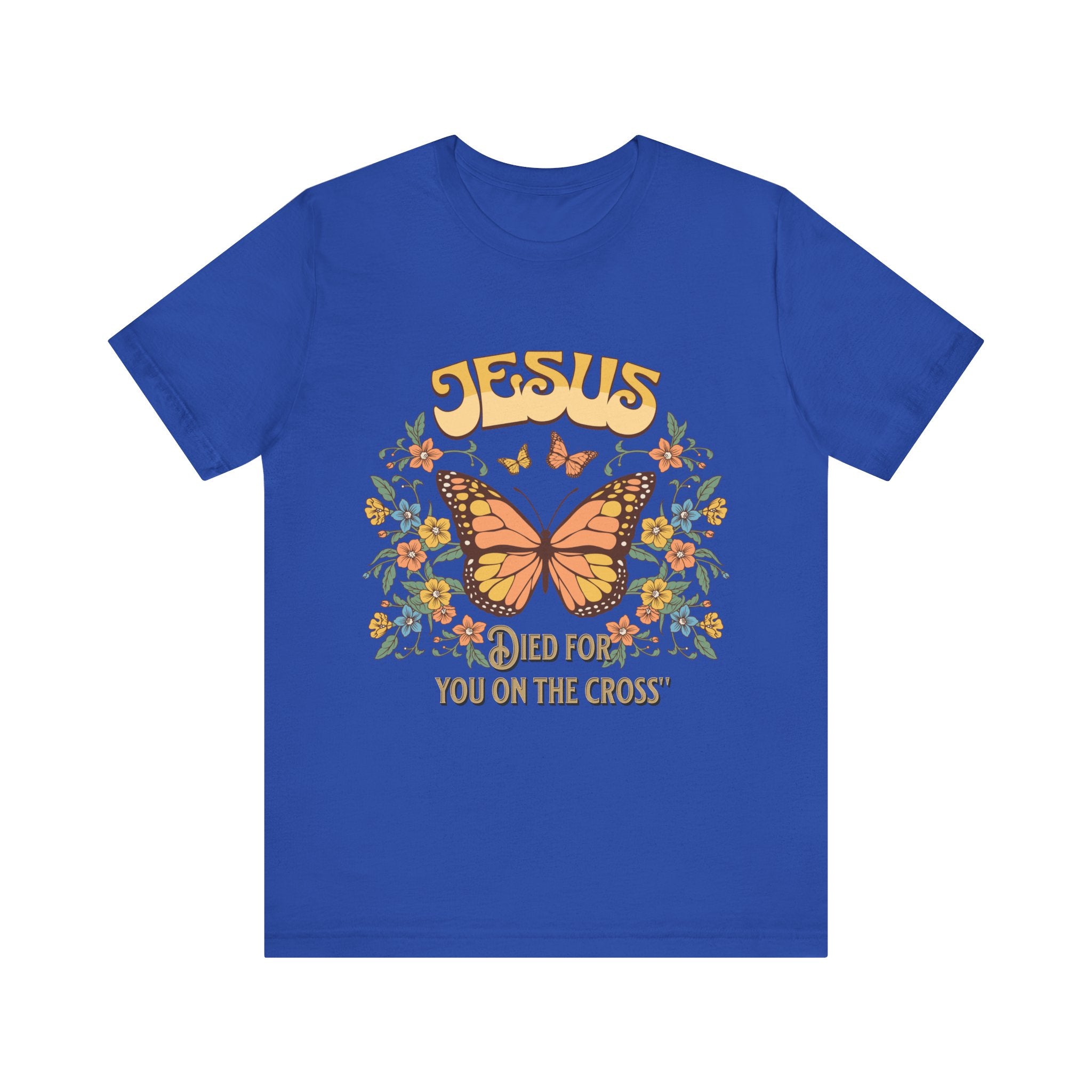Jesus Butterfly Tee, Vintage Inspired Christian Unisex T-Shirt, Faith Apparel, Religious Gift, Casual Wear