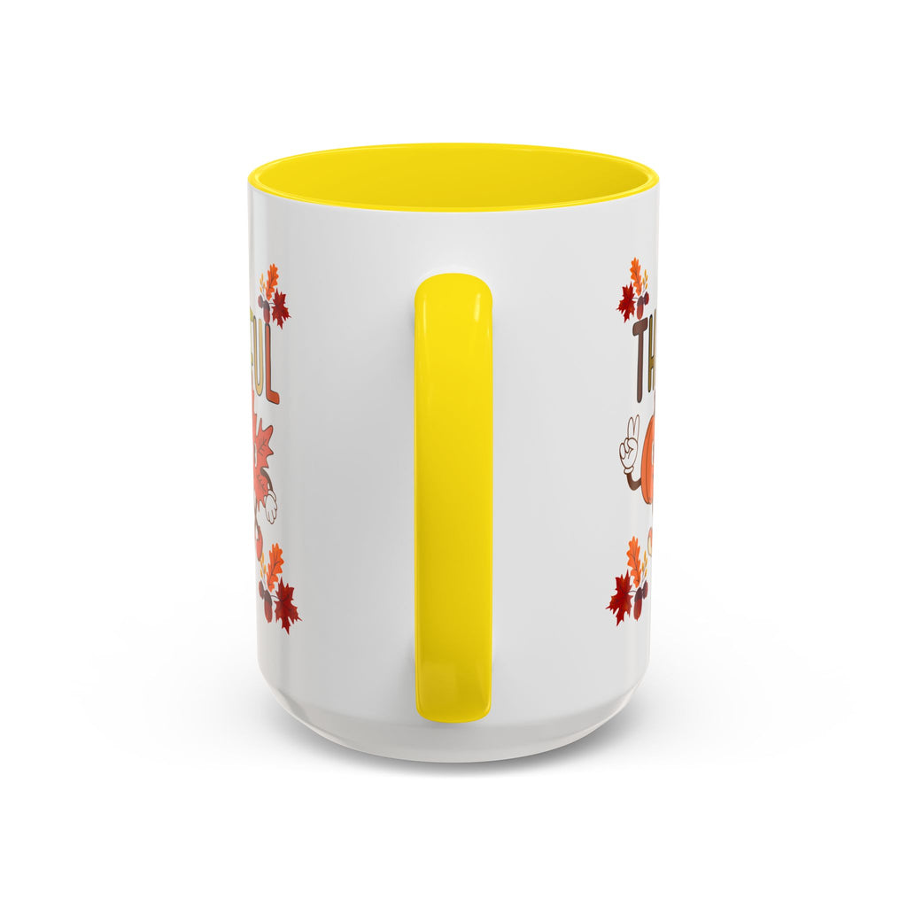 Gratitude Coffee Mug, Thankful Autumn Ceramic Cup, Thanksgiving Gift, Seasonal Drinkware, Fall Decor
