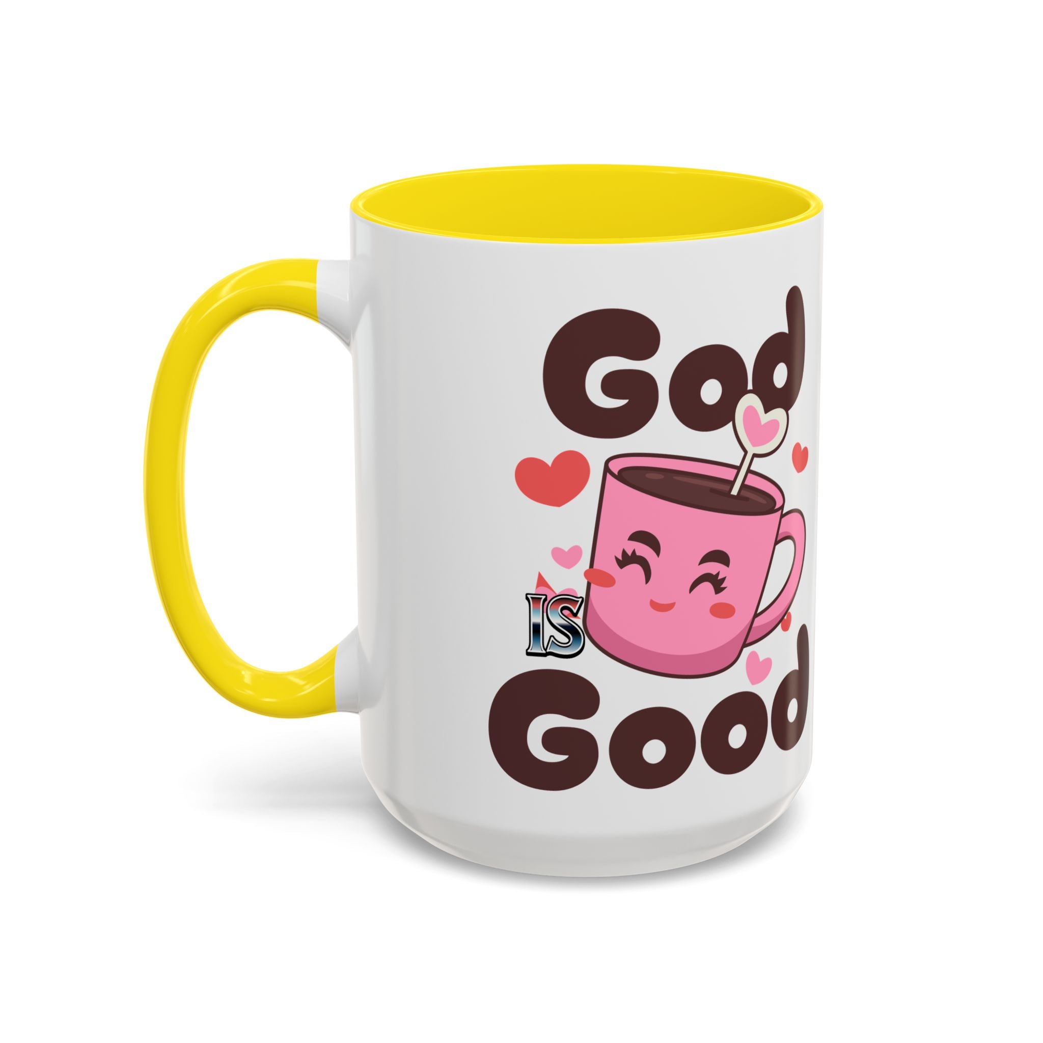 Cute God is Good Coffee Mug | Love Inspired Drinkware for Coffee Lovers, Gift for Friends, Anniversaries, Home Decor, Faith-Based Gifts