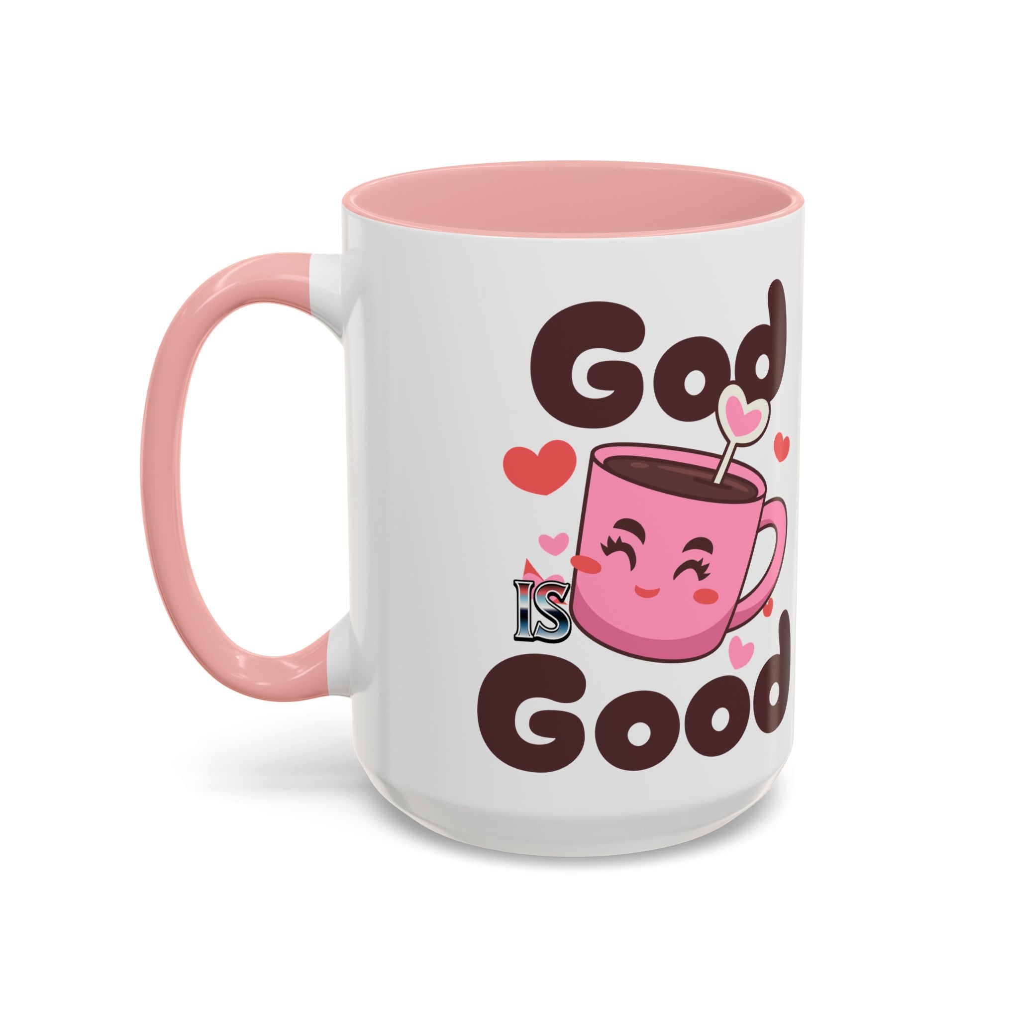 Cute God is Good Coffee Mug | Love Inspired Drinkware for Coffee Lovers, Gift for Friends, Anniversaries, Home Decor, Faith-Based Gifts