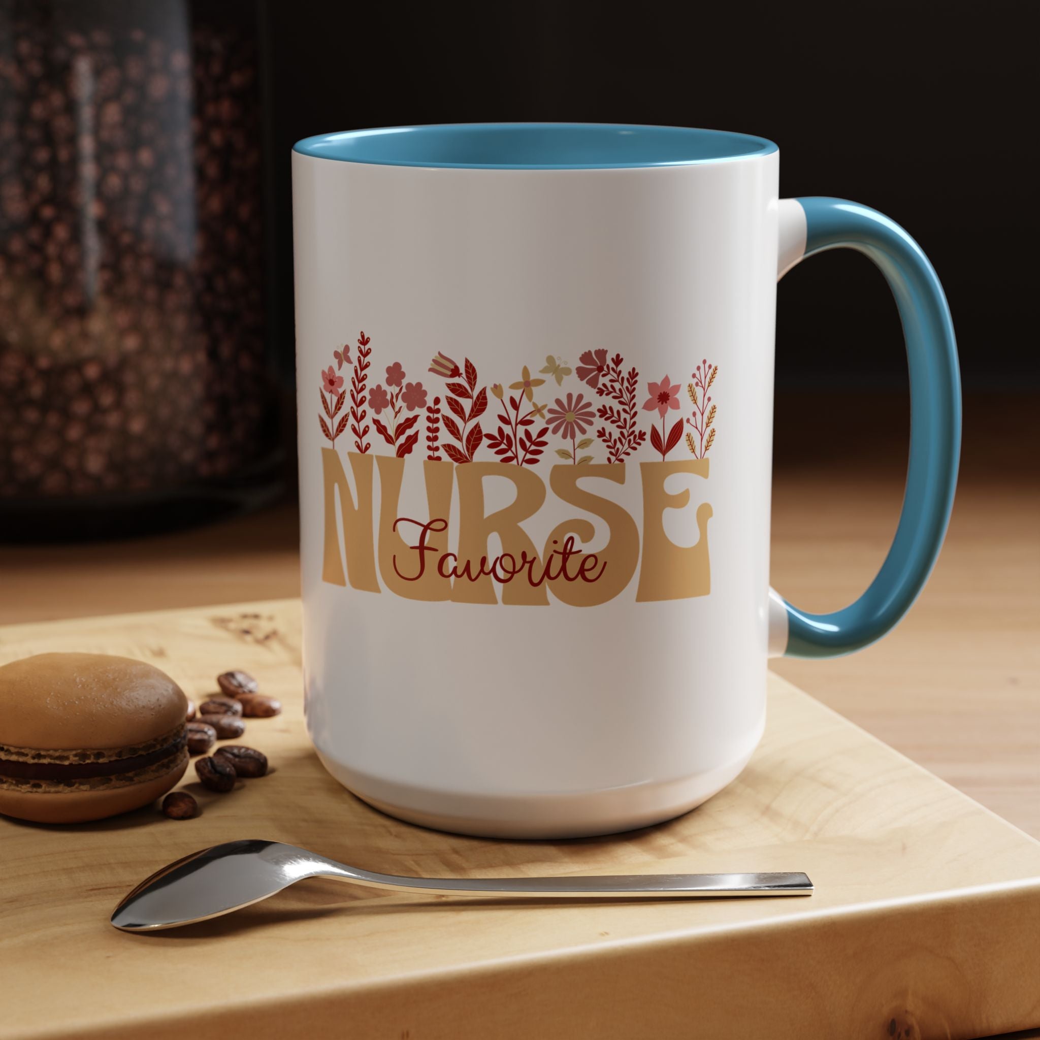Nurse Favorite Coffee Mug | Floral Mug for Nurses | Gift for Nurse Appreciation Week, Nurses Day, Medical Professionals