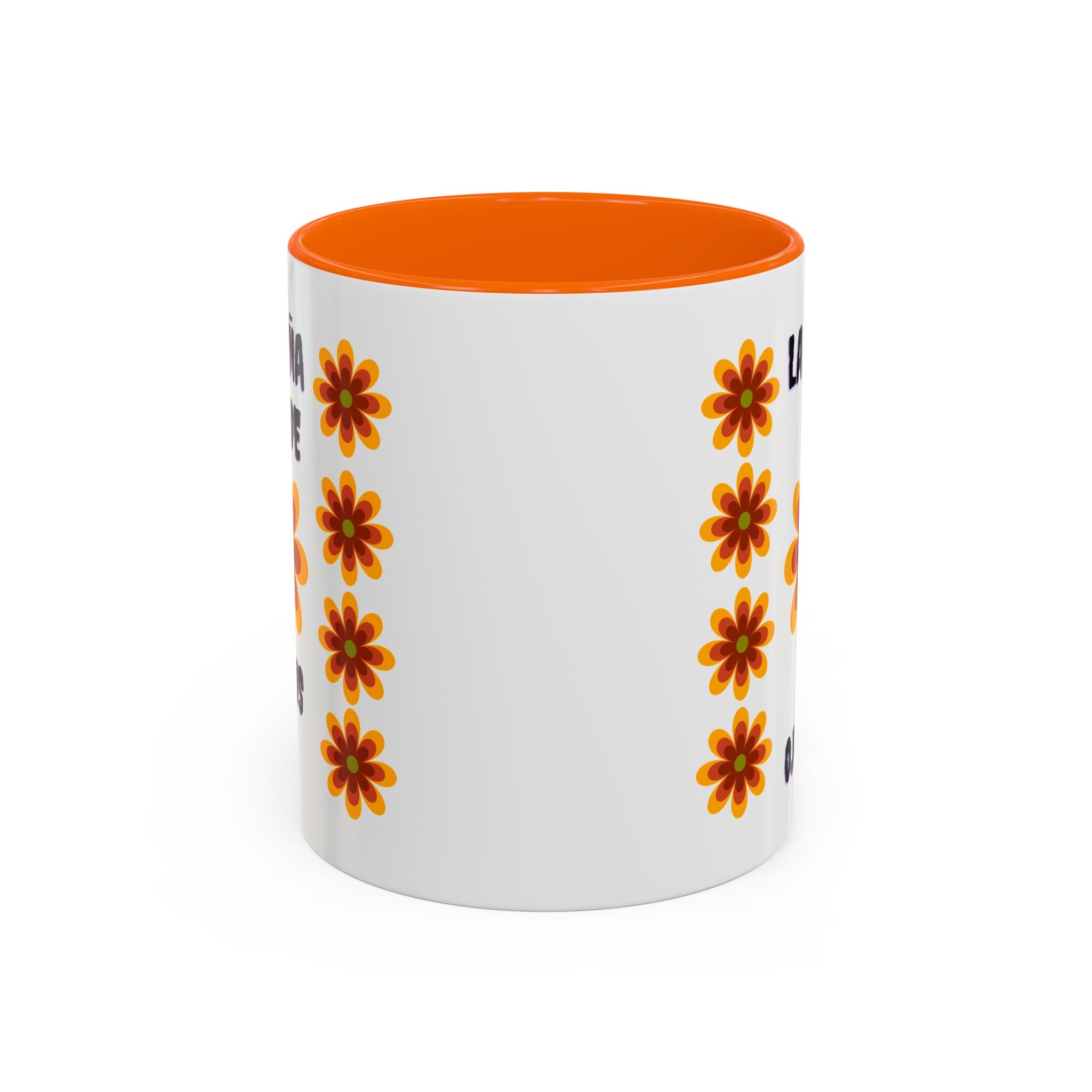 Bright Floral Accent Coffee Mug for Gifts, Home Decor, Coffee Lovers, Spanish Quote, Perfect for Special Occasions