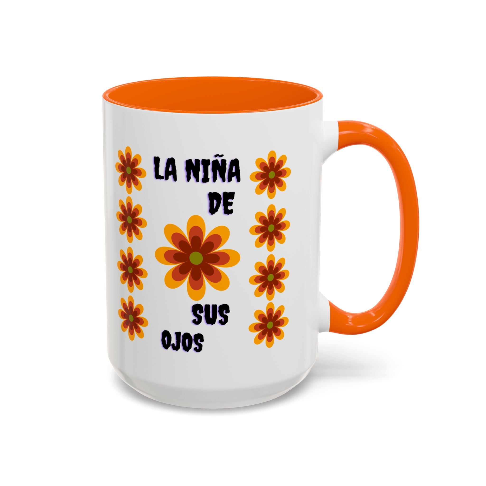 Bright Floral Accent Coffee Mug for Gifts, Home Decor, Coffee Lovers, Spanish Quote, Perfect for Special Occasions