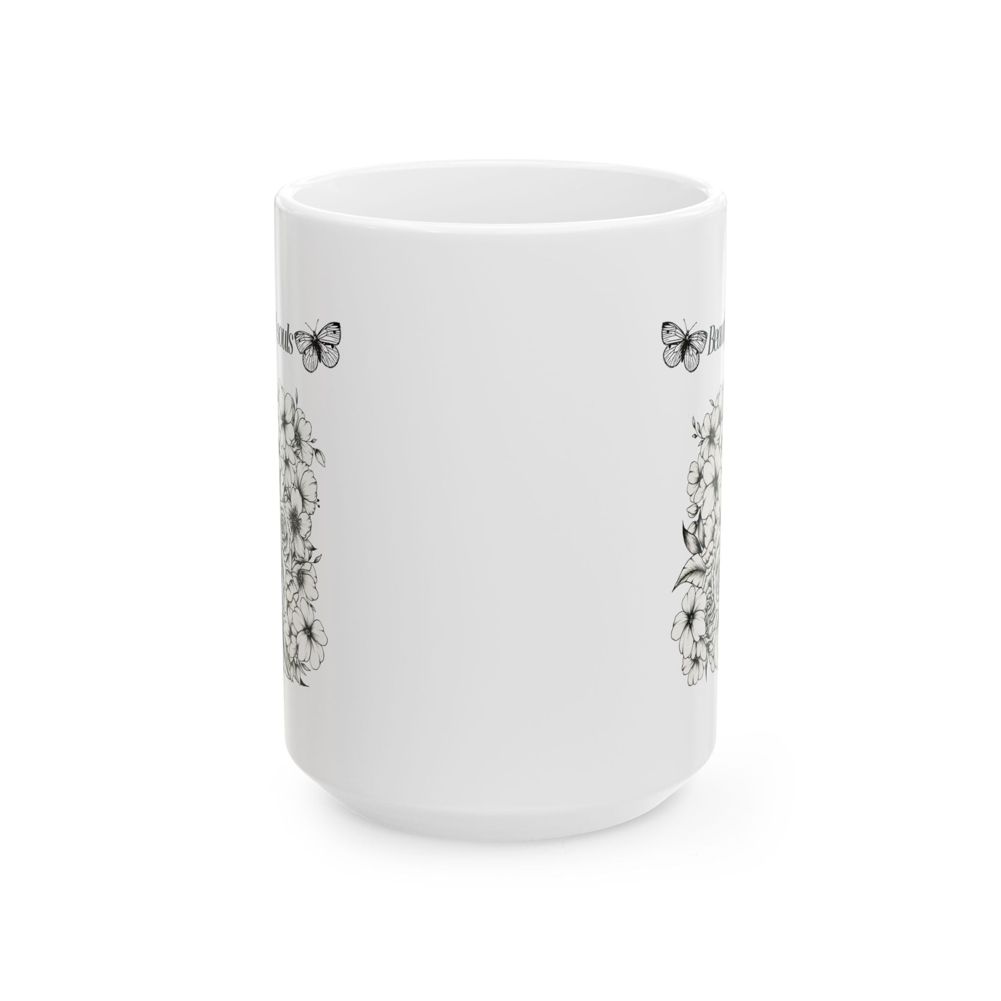 Elegant Butterfly Floral Ceramic Mug - Perfect Gift for Tea Lovers, Home Decor, Coffee Enthusiasts, Mother's Day, Birthday