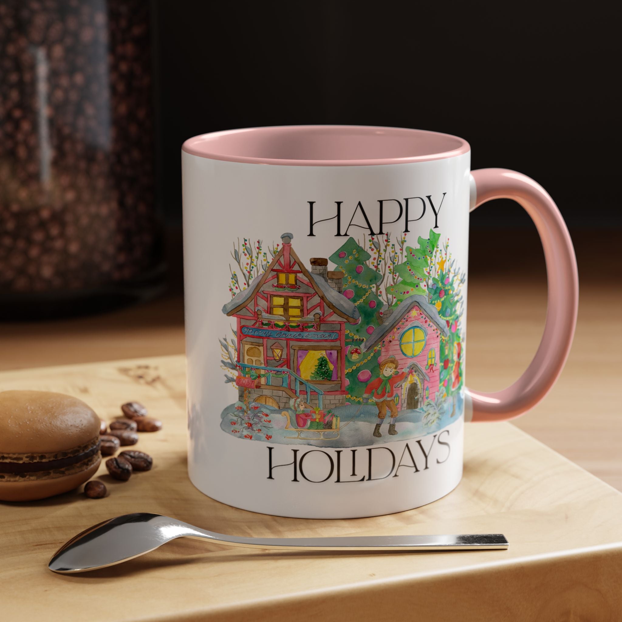 Festive Holiday Coffee Mug - Perfect Gift for Christmas, Winter Decor, Cozy Home Vibe, Holiday Gatherings, Cheerful Sips