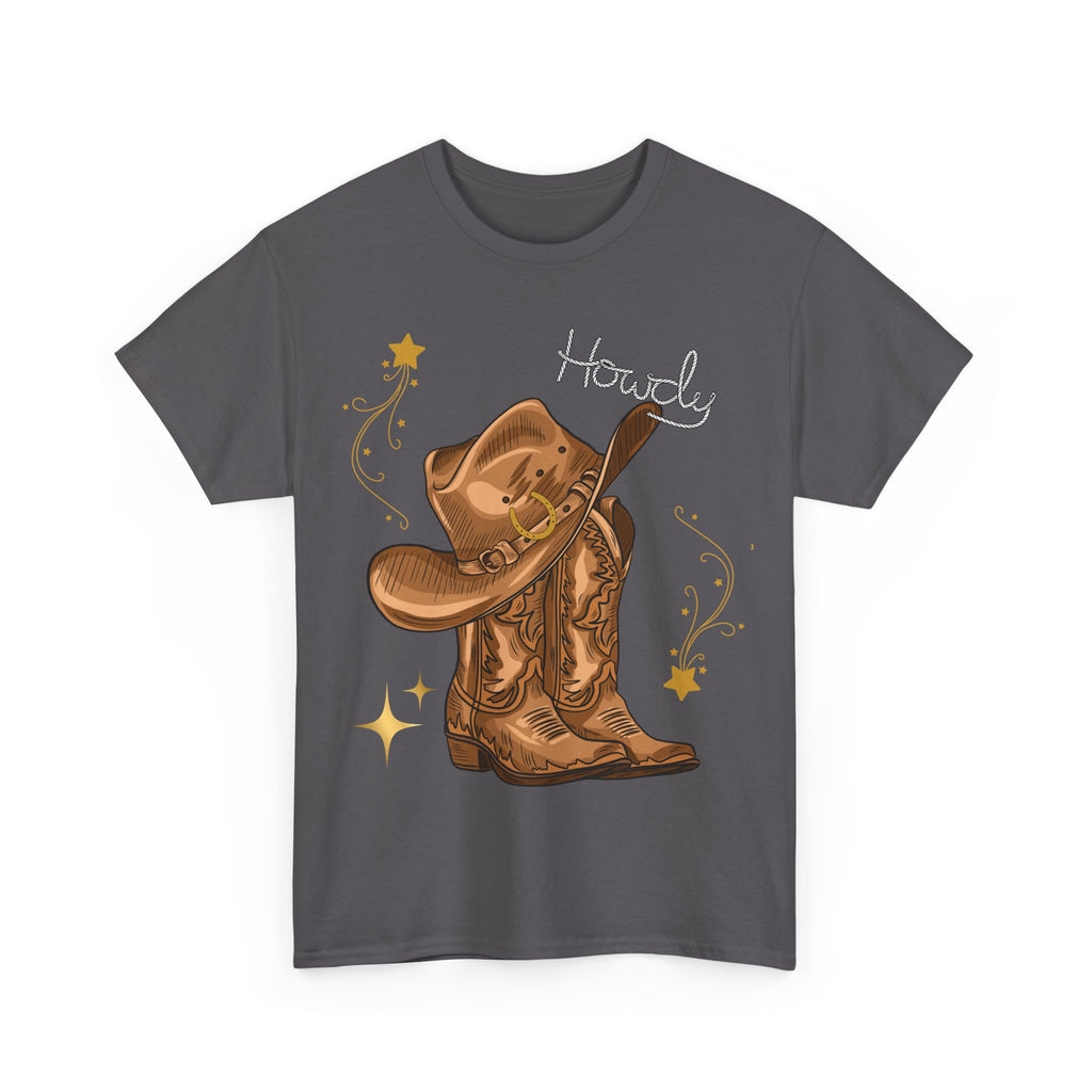 Howdy Cowboy Tee, Western Style Shirt, Unisex Cotton T-Shirt, Country Music Apparel, Rodeo Gift, Casual Everyday Wear
