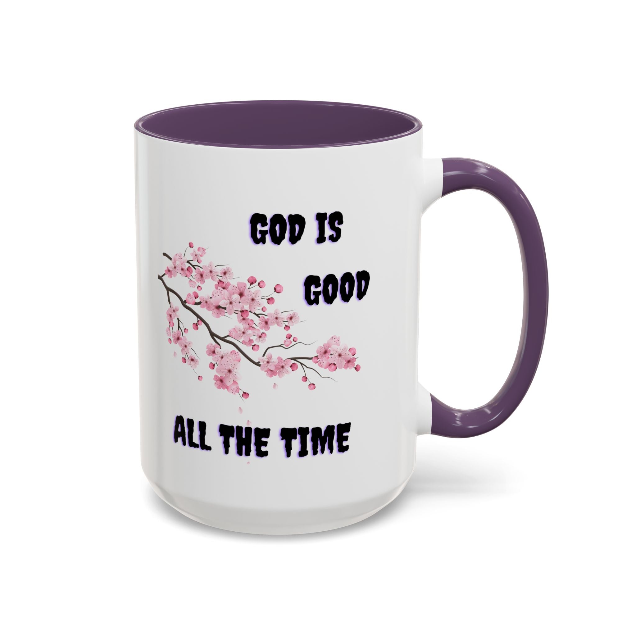 Inspirational Coffee Mug - God is Good, Floral Design, Gift for Faith Friends, Perfect for Mother's Day, Church Gatherings, Daily Motivation