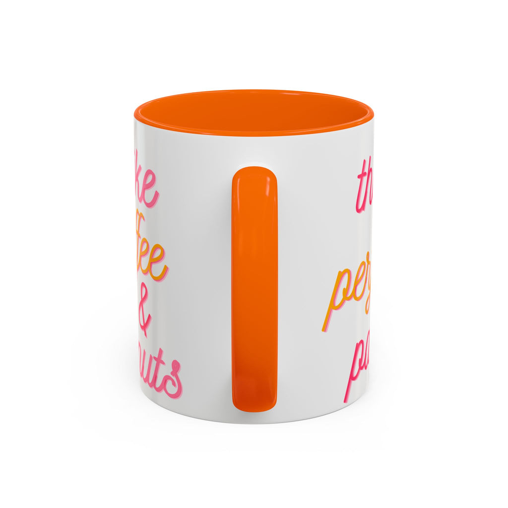 Like Coffee & Donuts Accent Coffee Mug — Cute Donut & Coffee Cup Design (11/15oz)