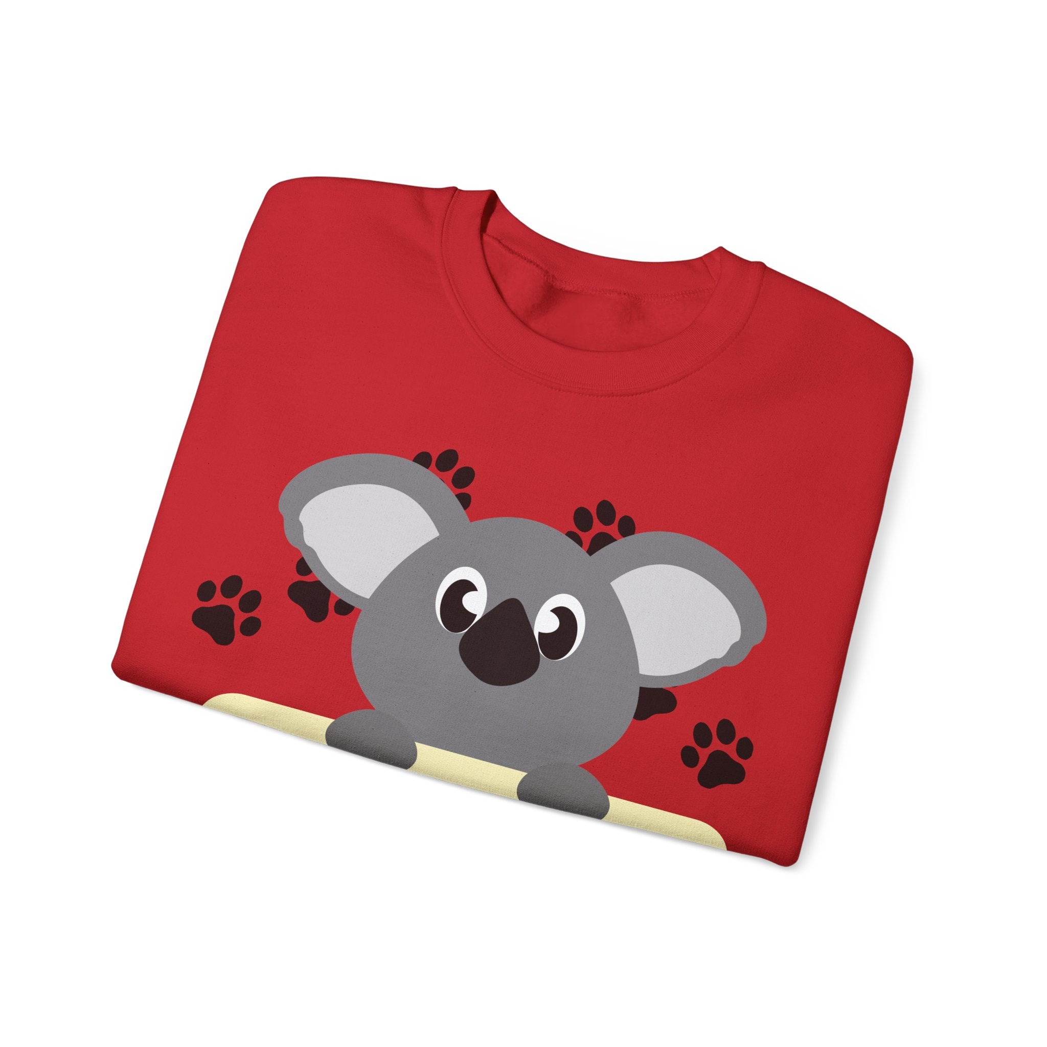 Cute Koala Hello Sweatshirt, Unisex Cozy Crewneck, Pet Lover Gift, Animal Lover Apparel, Fun Casual Wear, Cute Graphic Sweater