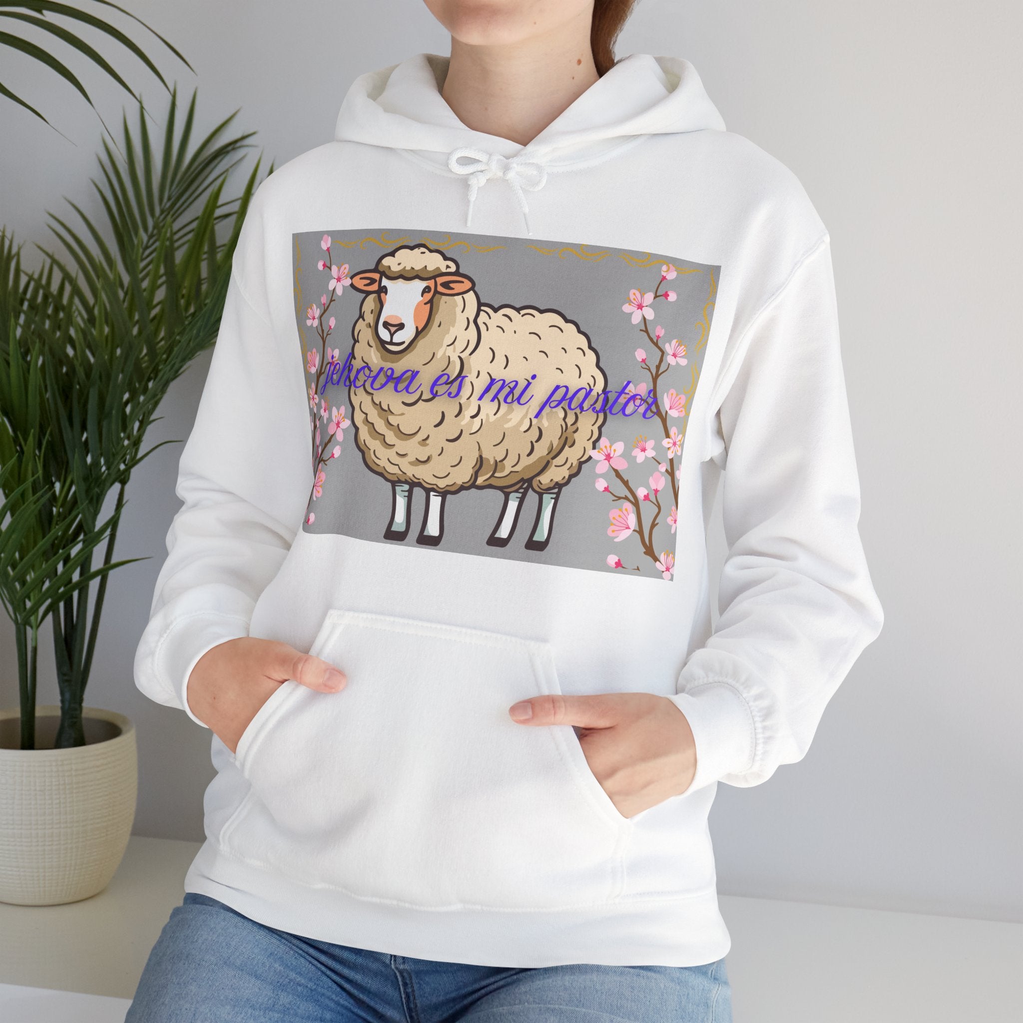 Whimsical Sheep Hoodie - Cozy Unisex Sweatshirt, Cute Gift for Animal Lovers, Spring Fashion, Perfect for Easter, Casual Wear
