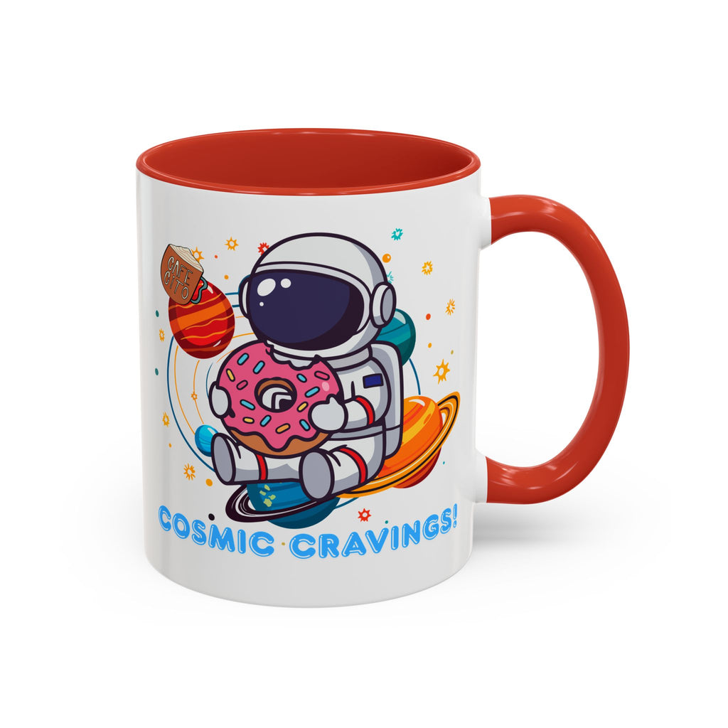 Cosmic Cravings Coffee Mug, Space-Themed Drinkware, Cute Astronaut Gift, Fun Kitchen Decor, Perfect for Space Lovers!