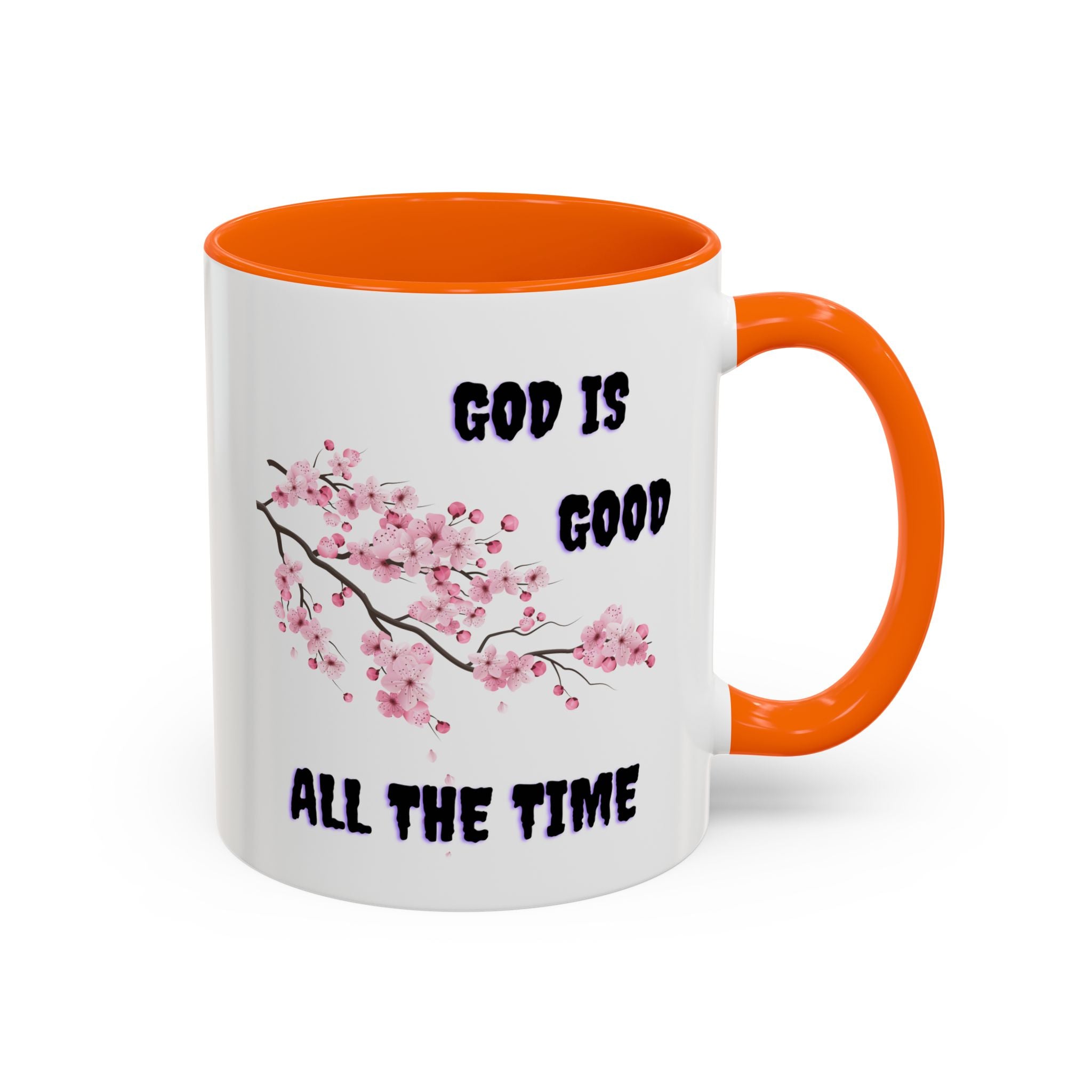 Inspirational Coffee Mug - God is Good, Floral Design, Gift for Faith Friends, Perfect for Mother's Day, Church Gatherings, Daily Motivation
