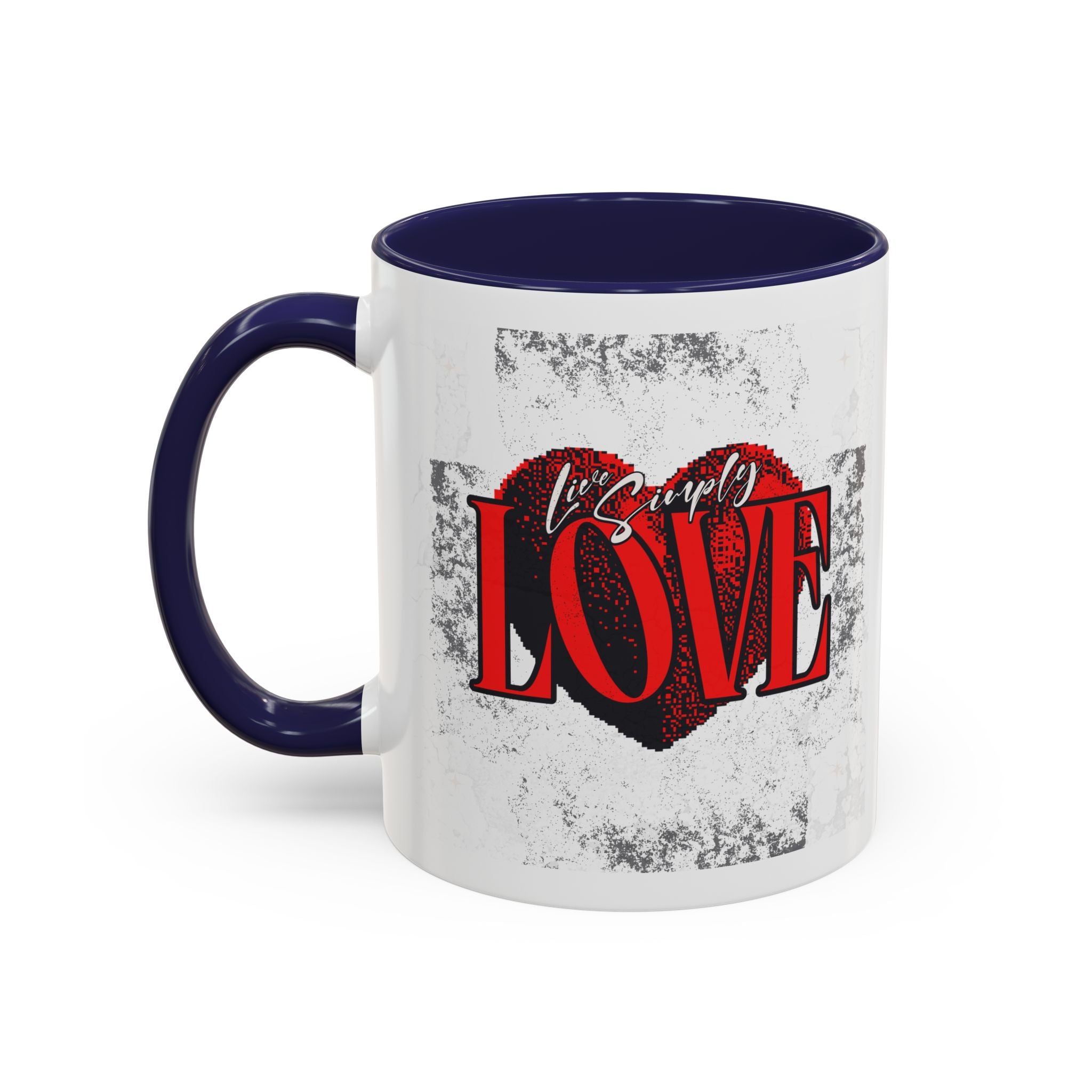 Love Accent Coffee Mug - Perfect Gift for Valentine's Day, Romantic Gift, Heart Mug, Coffee Lovers, Personalized Mug